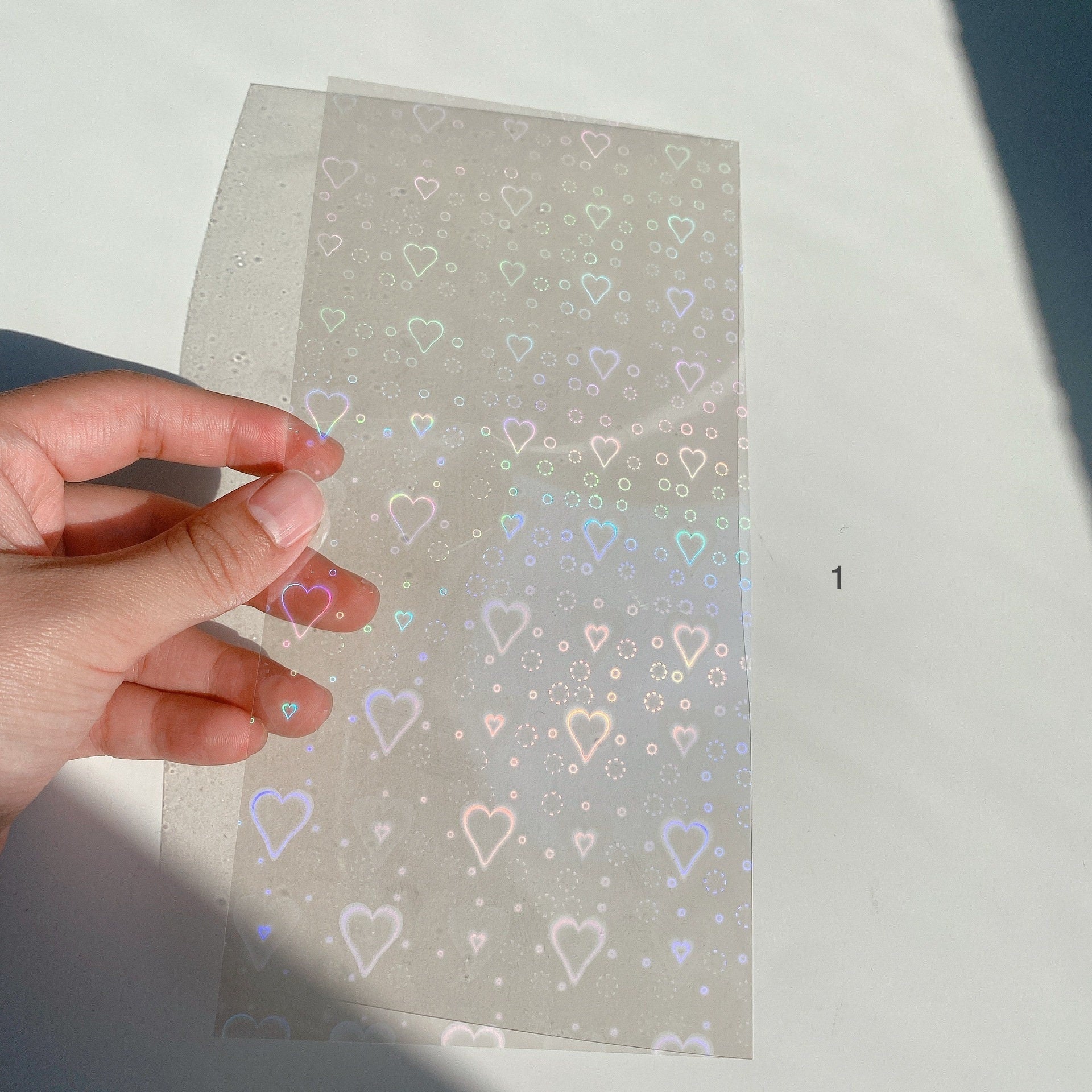 Hologram Overlay Sheet, clear self adhesive laminate sheet