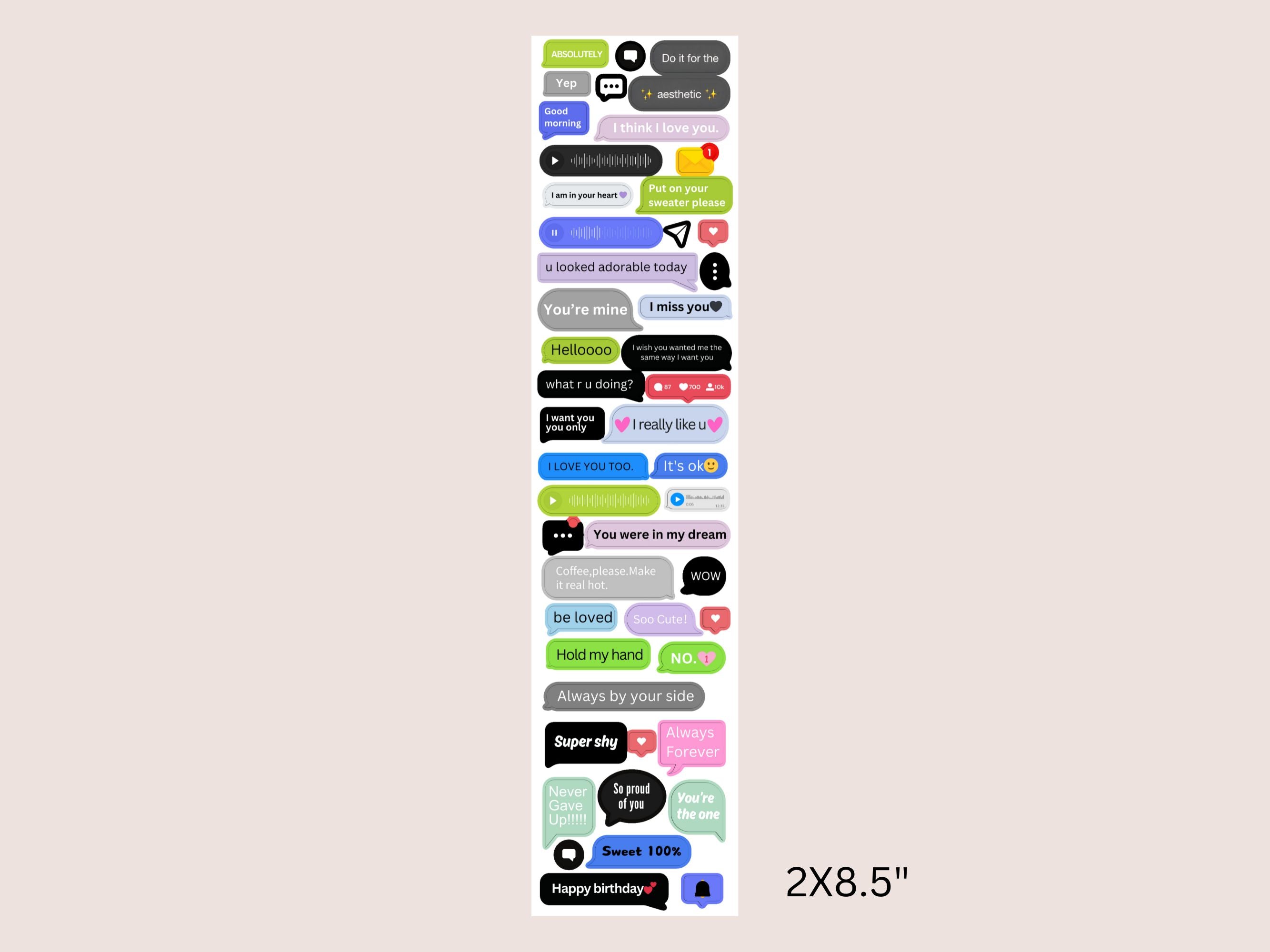 When Text Sticker Text Message Sticker