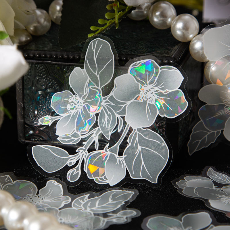 Ceiling Flower Sticker PET Flowers Blossom Sticker Pack For Scrapbooking /Hydrangea Deco