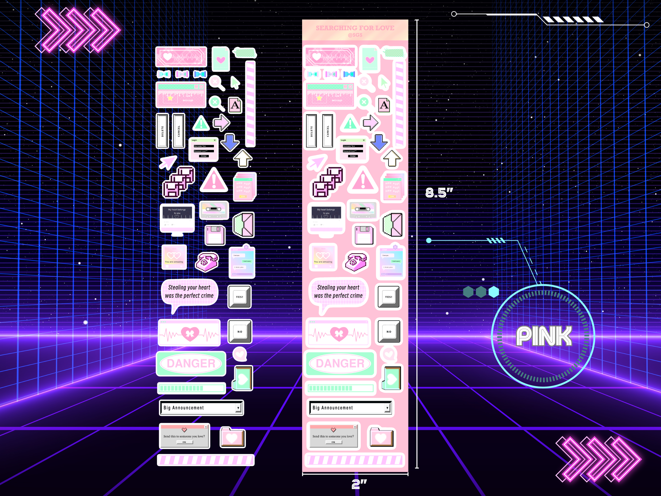 Searching For Love Sticker Sheet