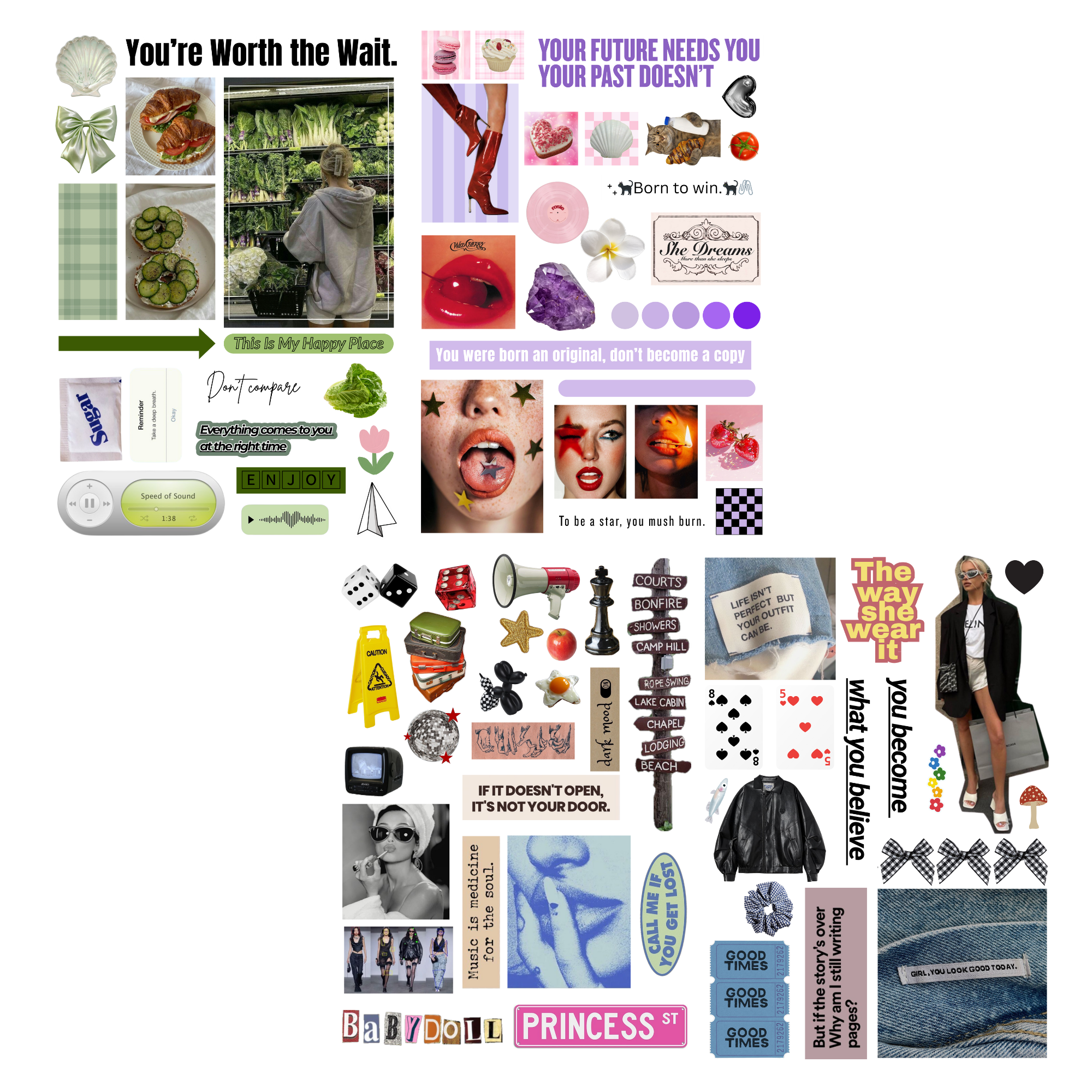 Set of 15 Sheets Scrapbooking Sticker Vol.1