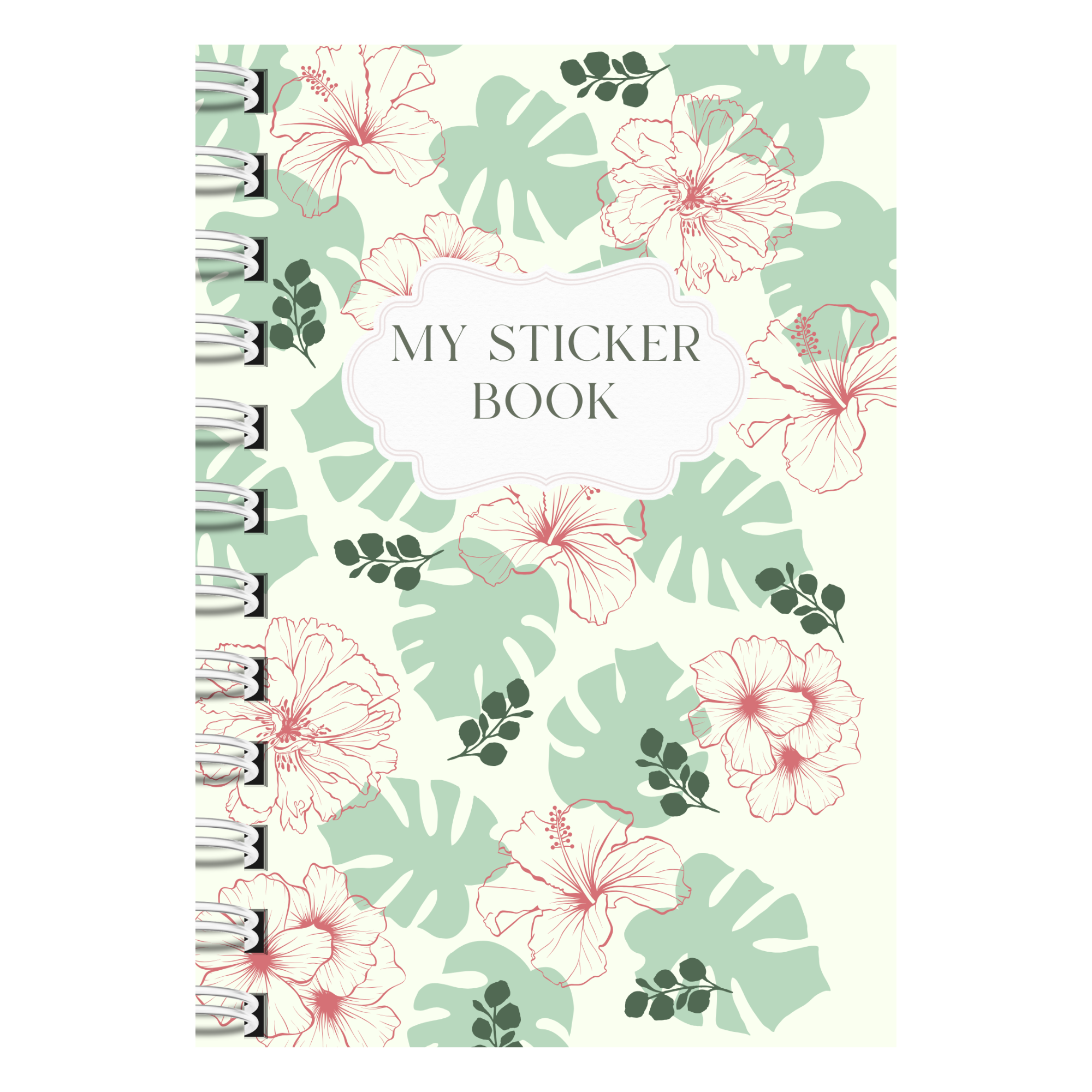 Side Page Pattern Sticker Reusable A5 Sticker Collecting Book β 50 Double-Sided Pages
