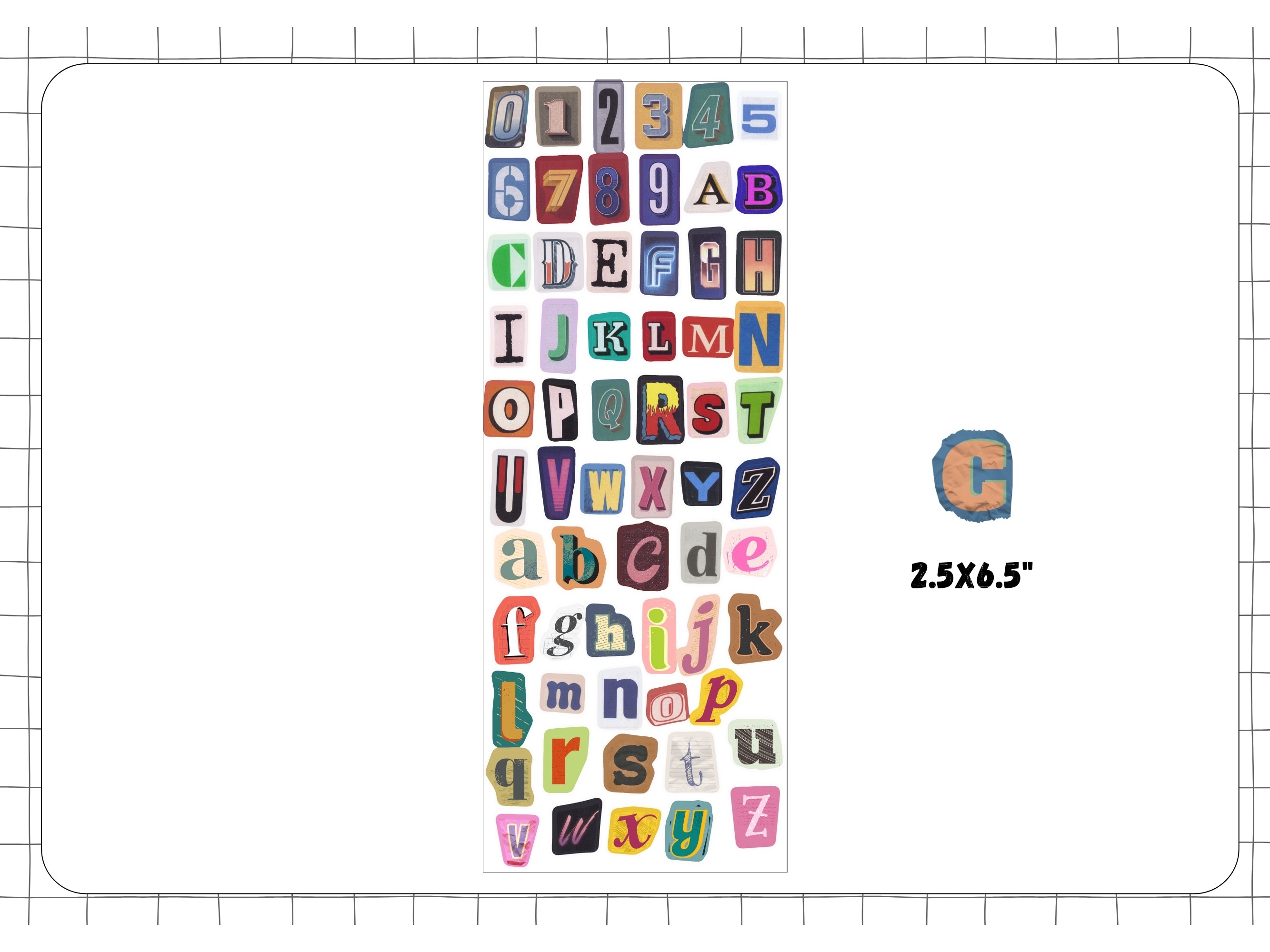 Ransom Note Letters Sticker