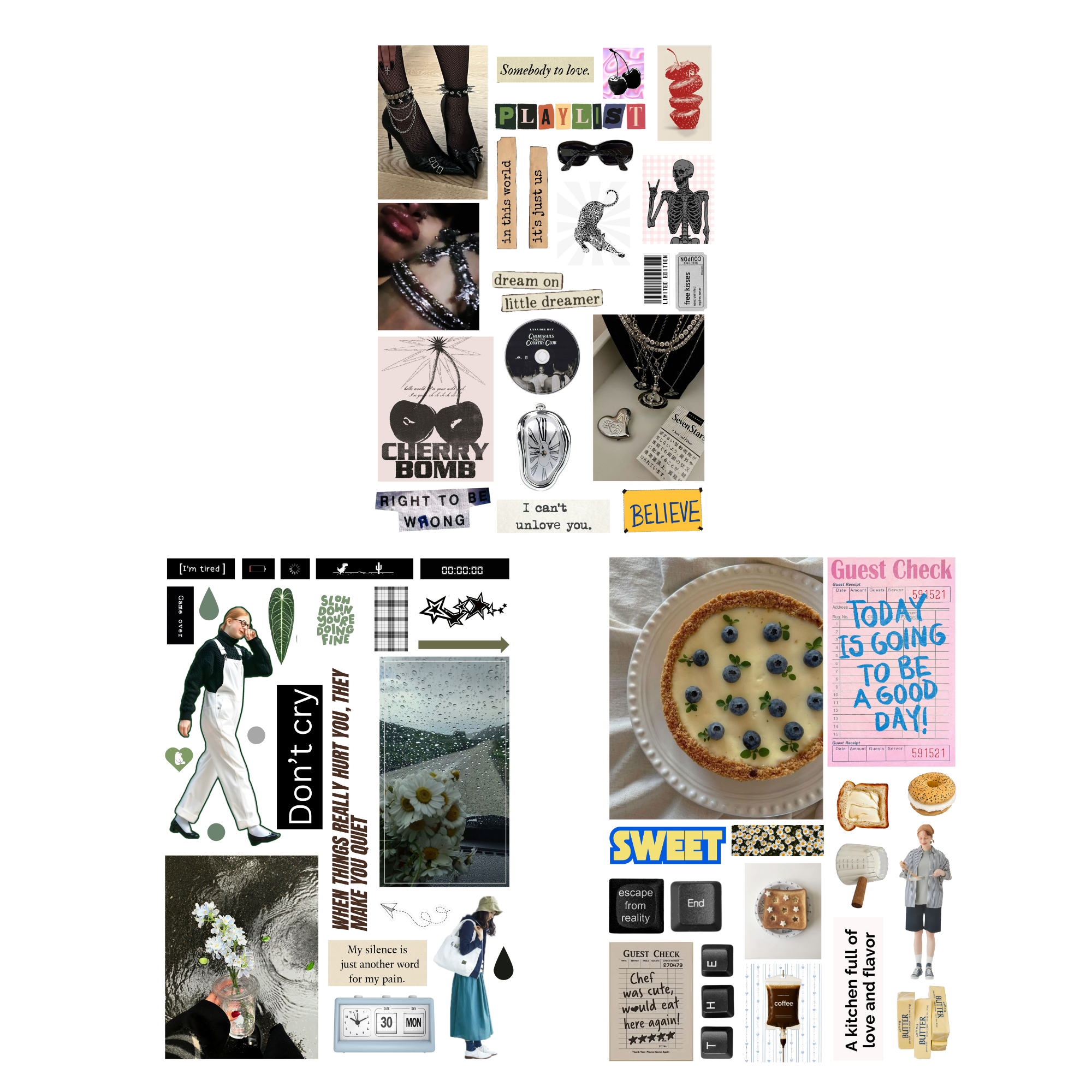 Set of 15 Sheets Scrapbooking Sticker Vol.1