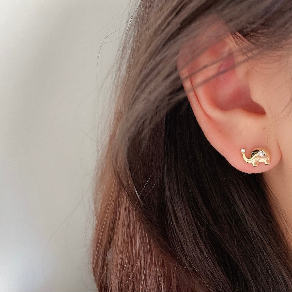 Elephant Stud Earrings