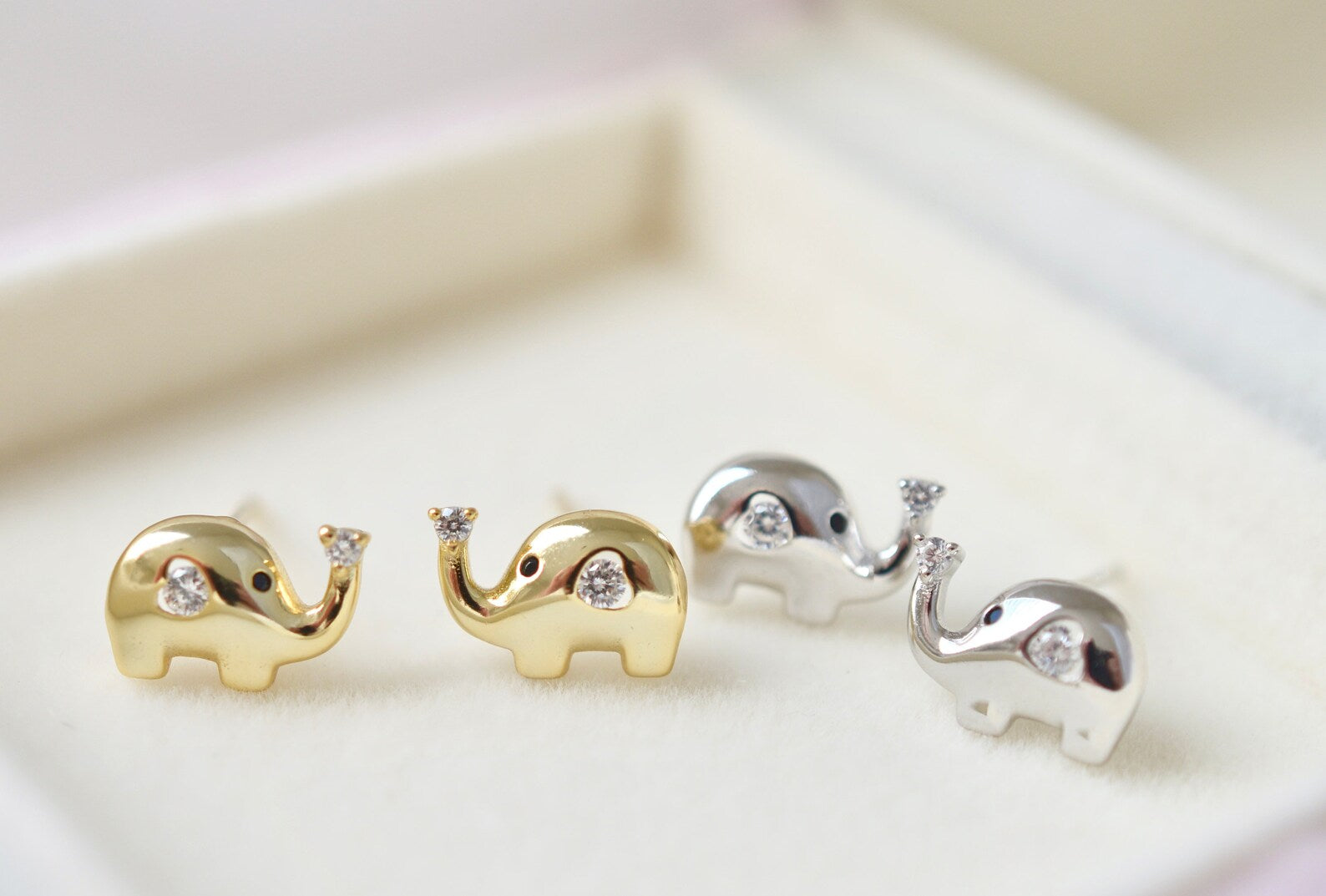 Elephant Stud Earrings