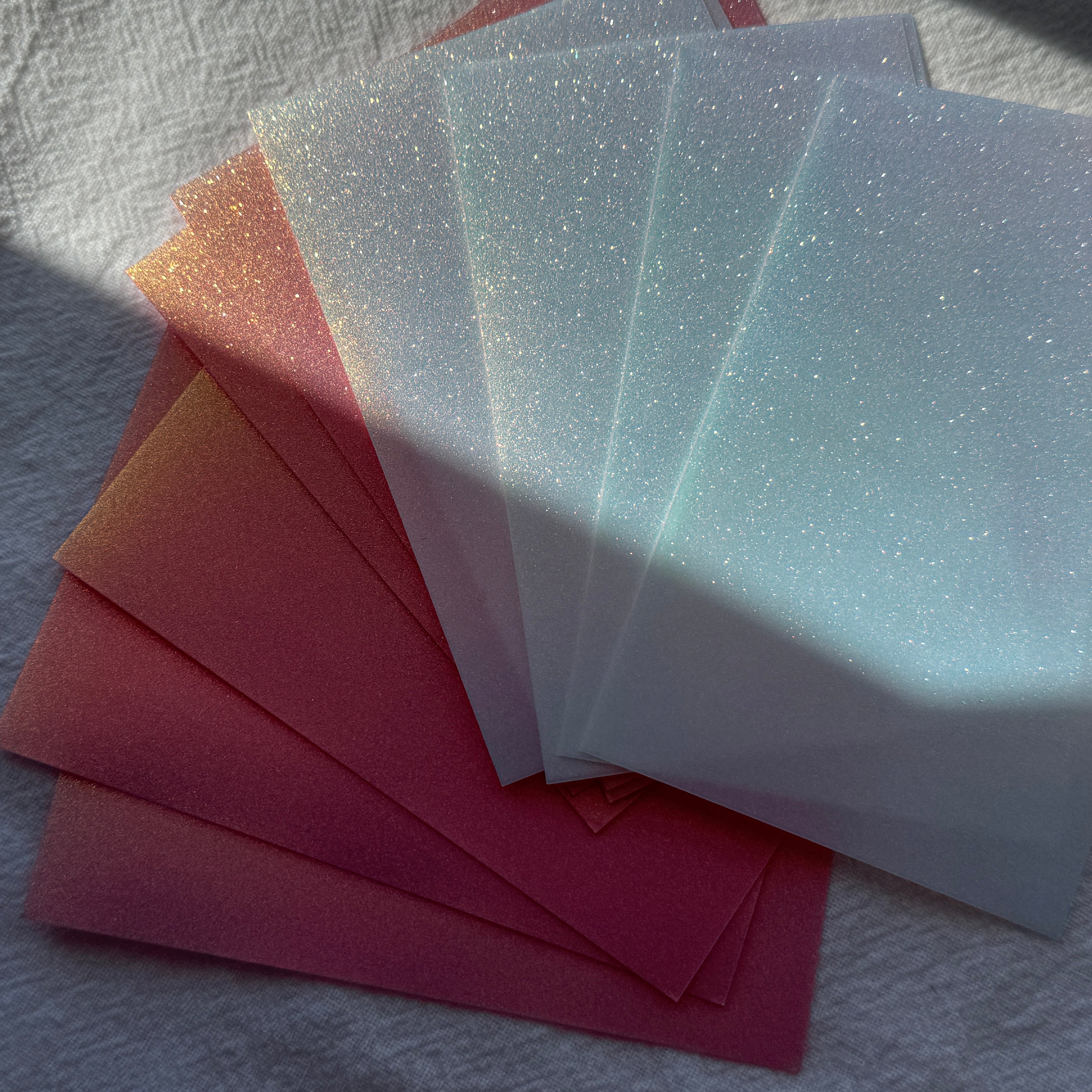 Shimmery Glitter Card Sleeve
