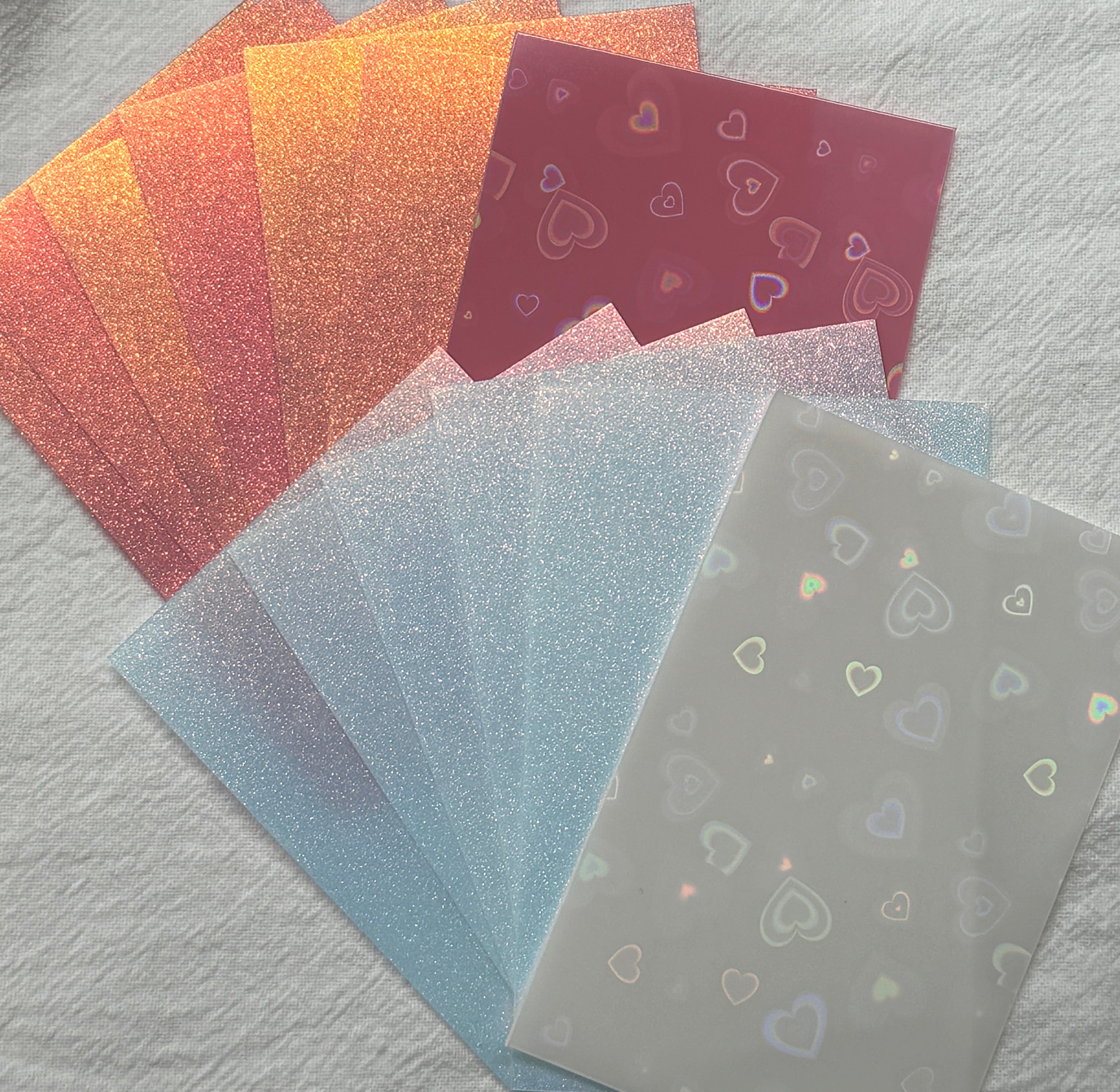 Shimmery Glitter Card Sleeve