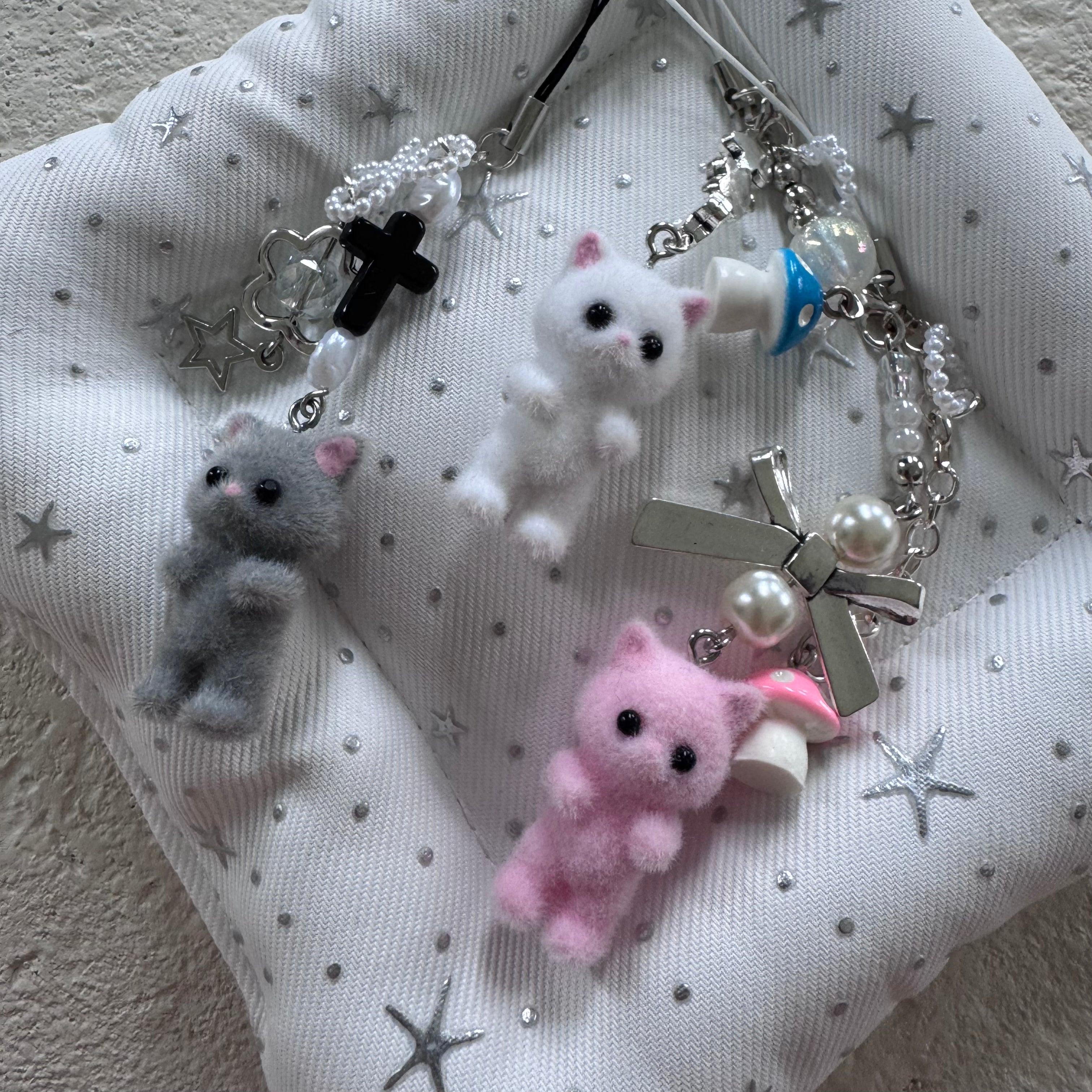 Fuzzy cat trinkets