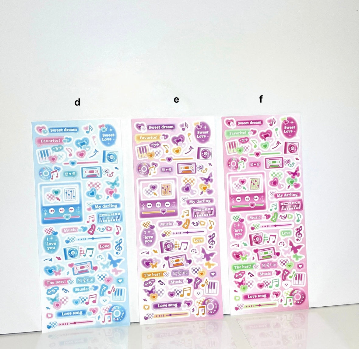 Y2K sweet dream stickers