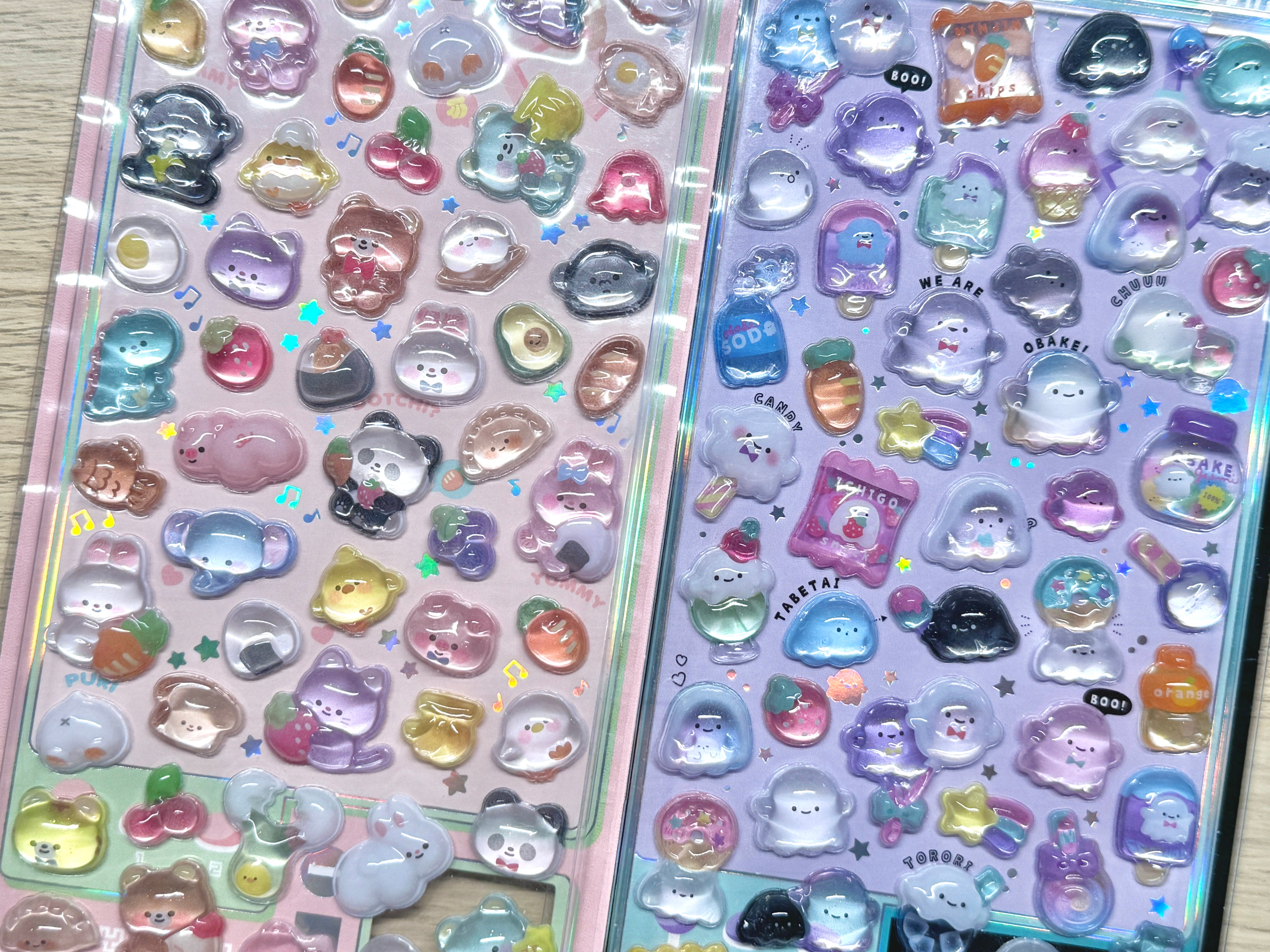 3d sticker, acrylic sticker, animal sticker, kawaii sticker, cute sticker
