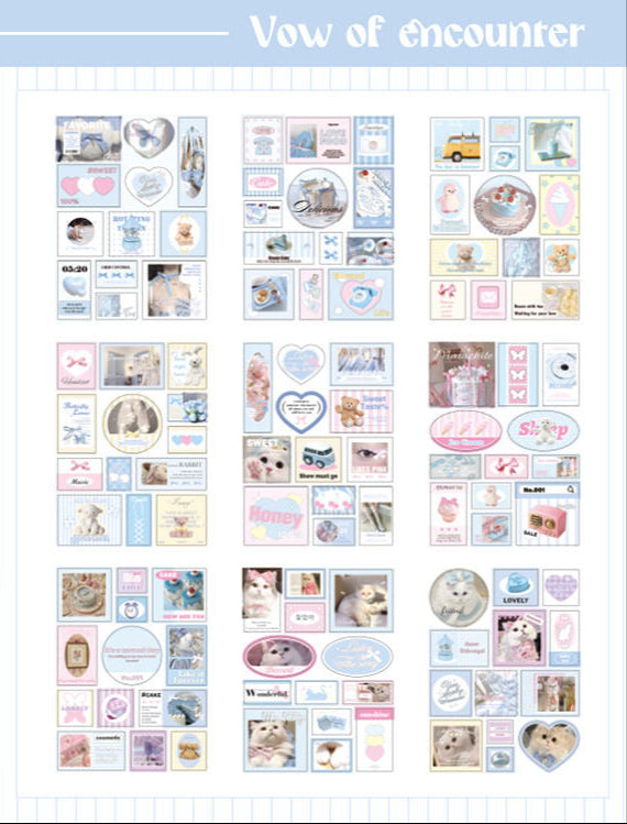 18 Pages Kawaii Sticker Book