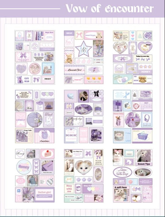 18 Pages Kawaii Sticker Book