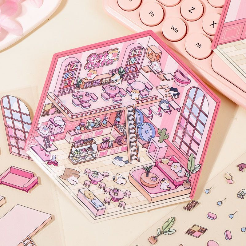 DIY 3D Sticker Scene| Miniature Scenes stickers