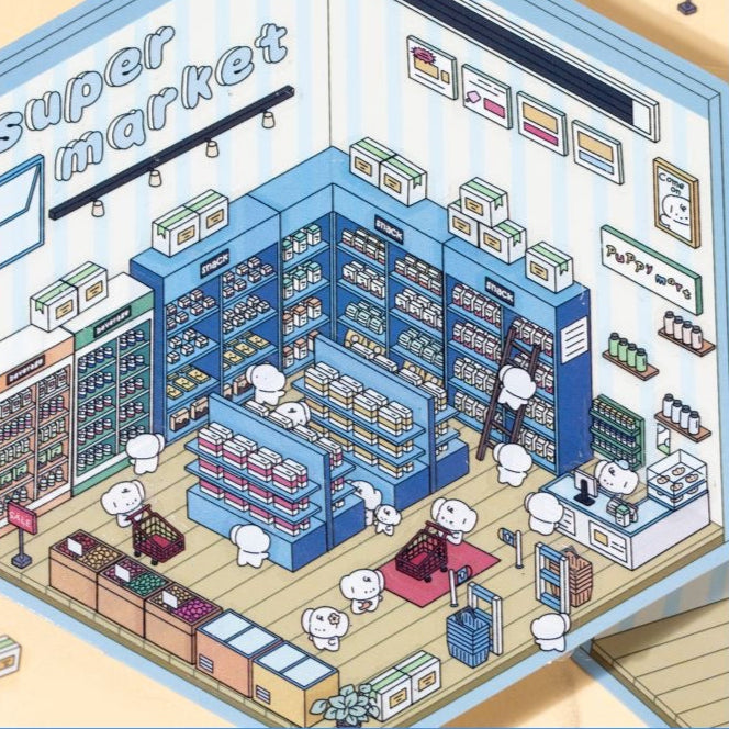 DIY 3D Sticker Scene| Miniature Scenes stickers