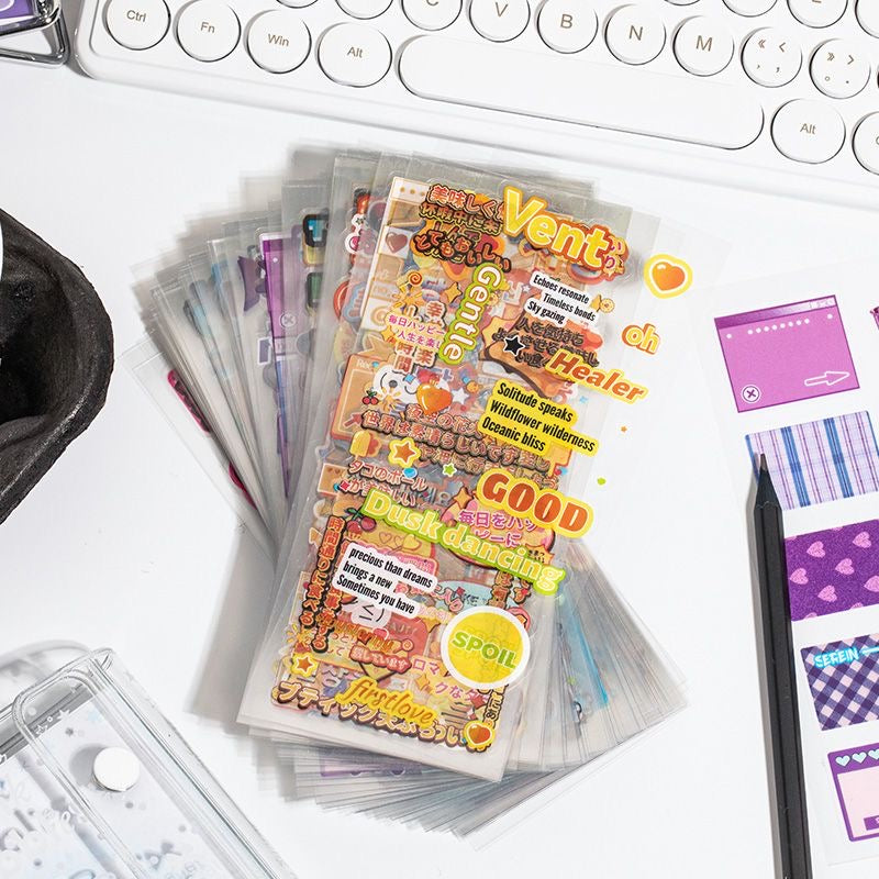 50 Pages Transparent Sticker Book