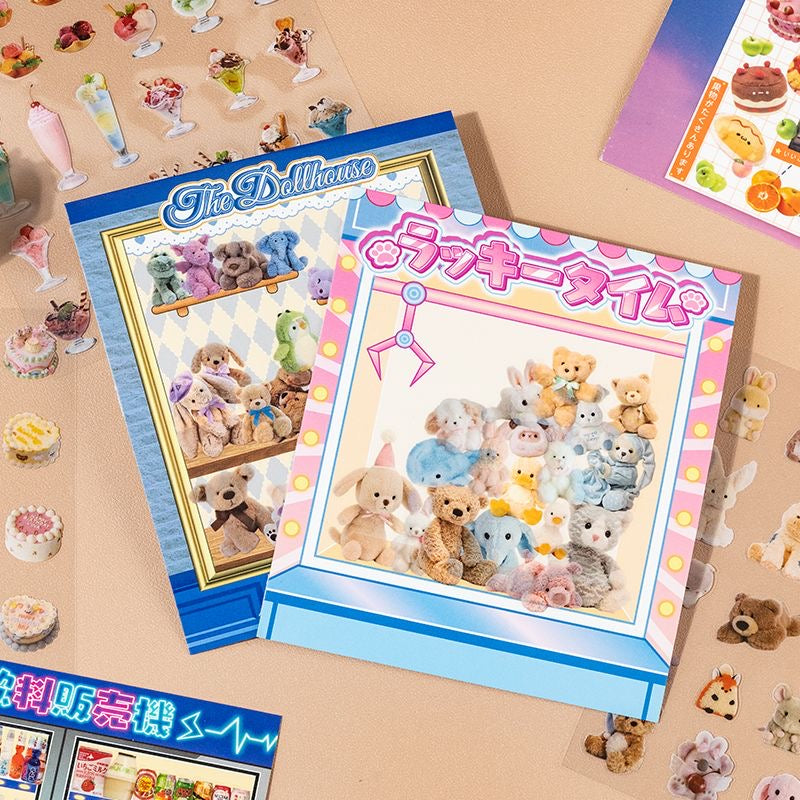 Beverage and Snacks Vending Machine Sticker Book