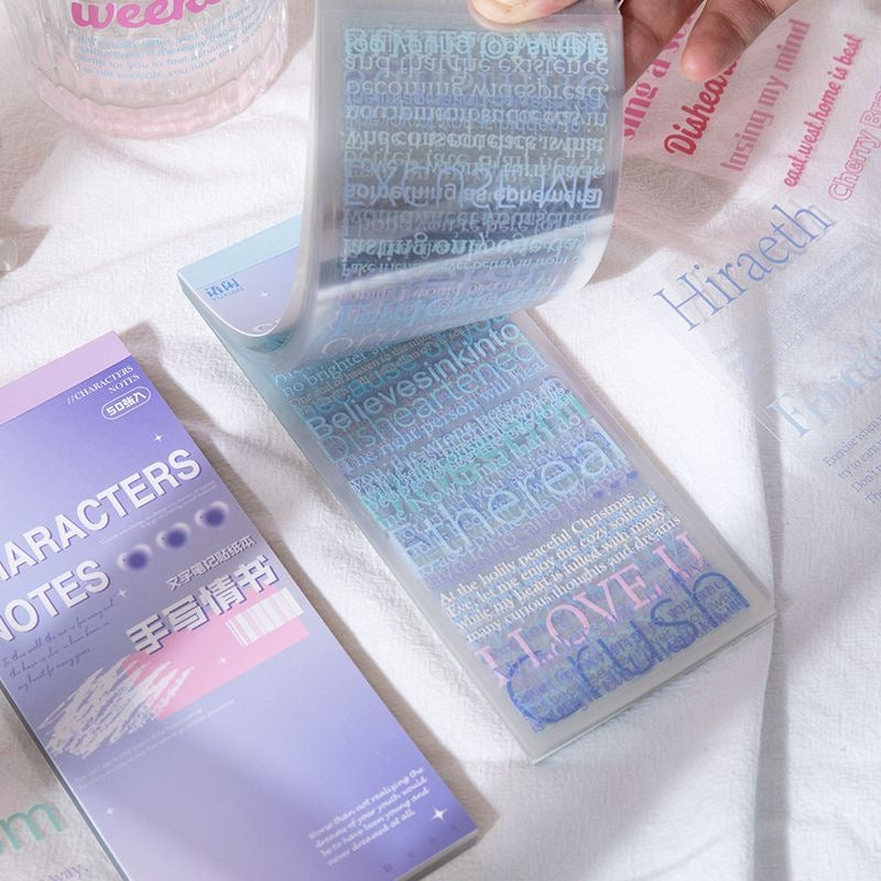 Characters Notes Sticker Book