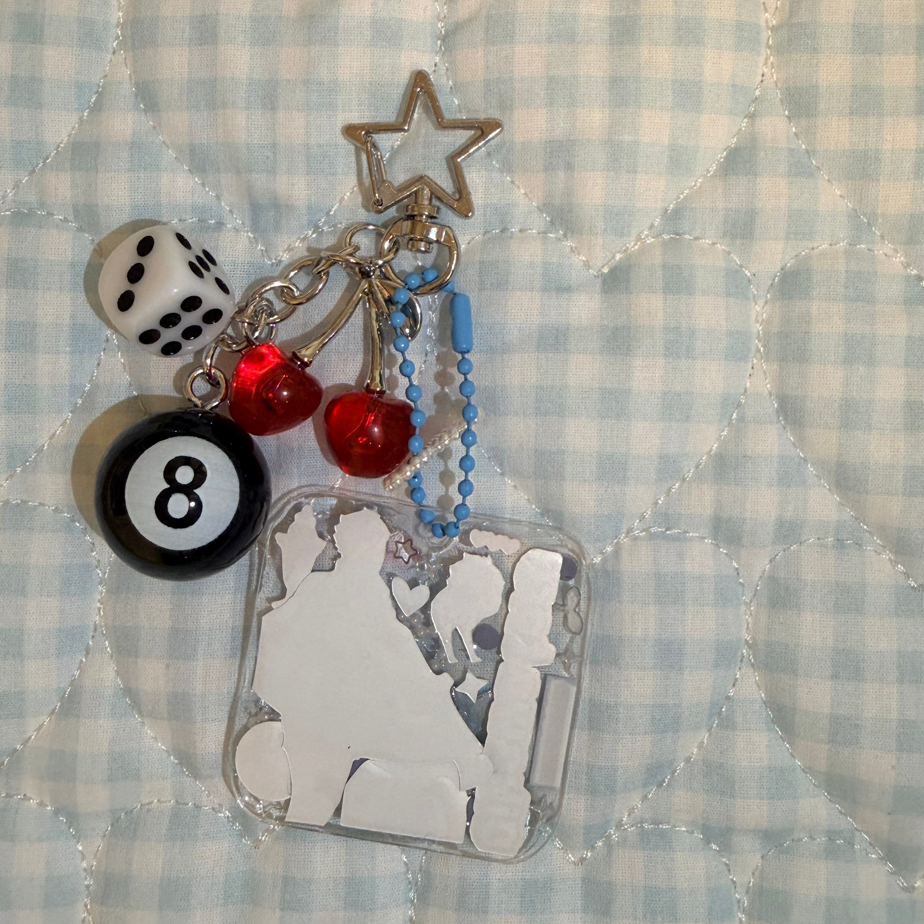 Single Side Decorated Keychain