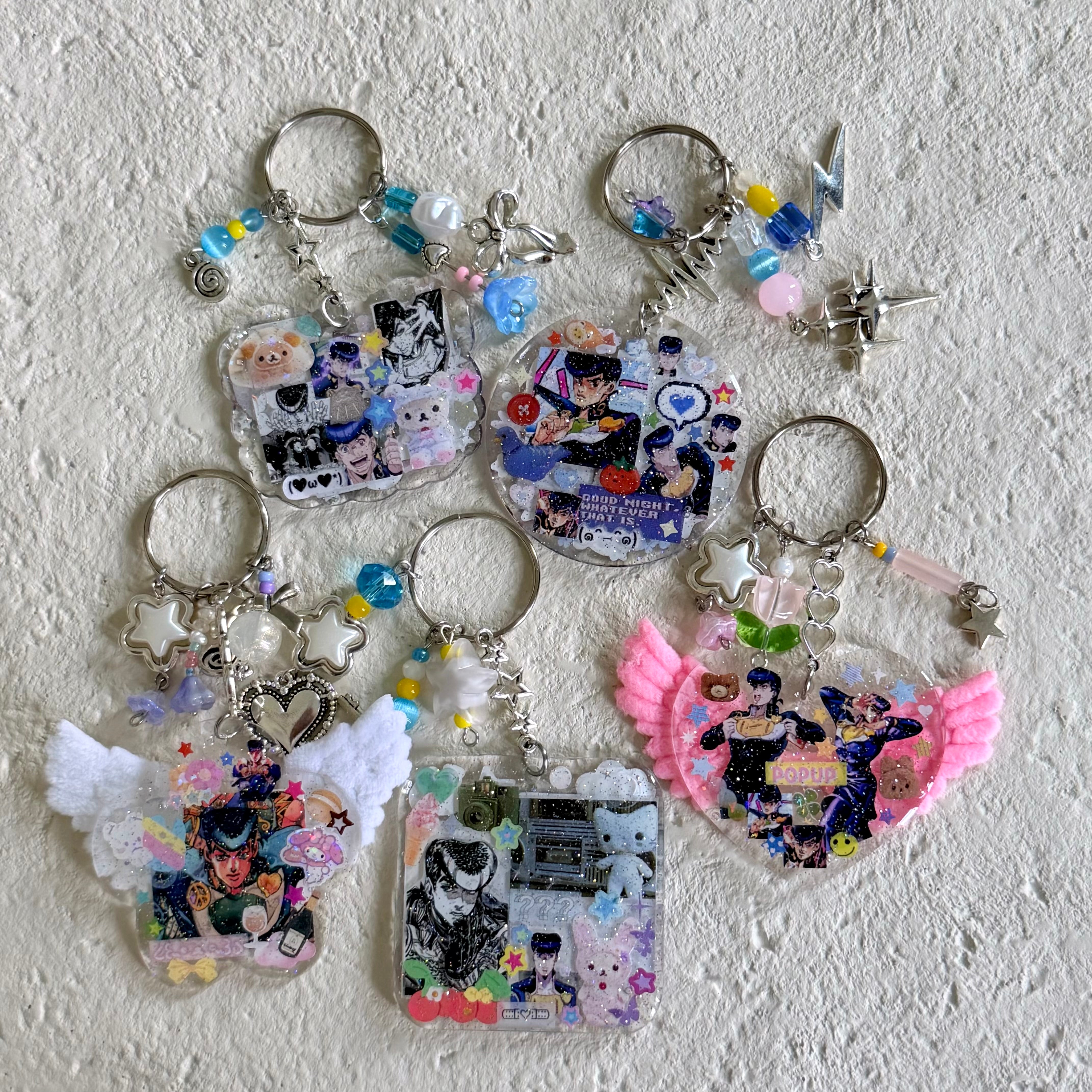 Double Sided Decorated Keychain