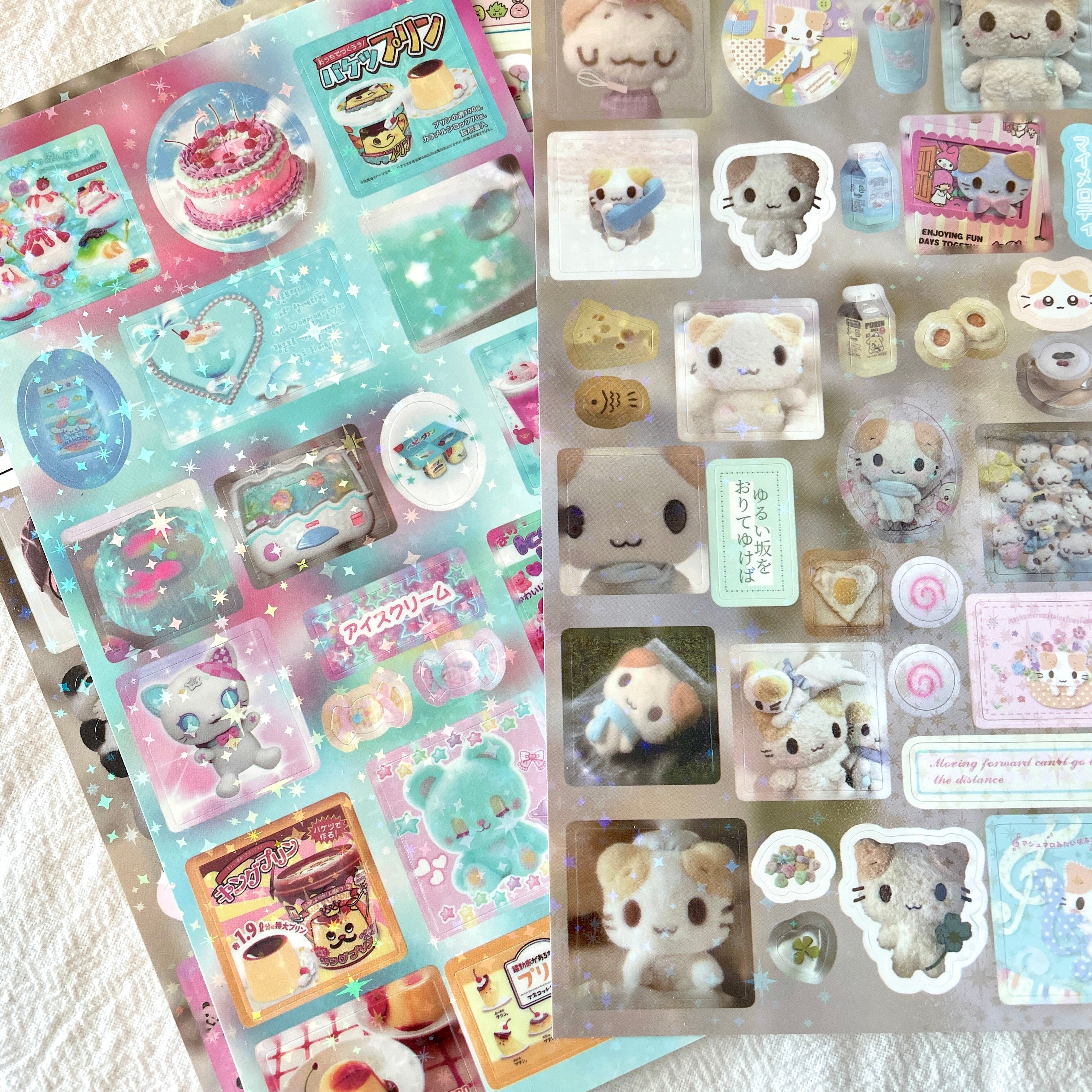 Set Of 10 Heisei Retro Style Sticker Sheet