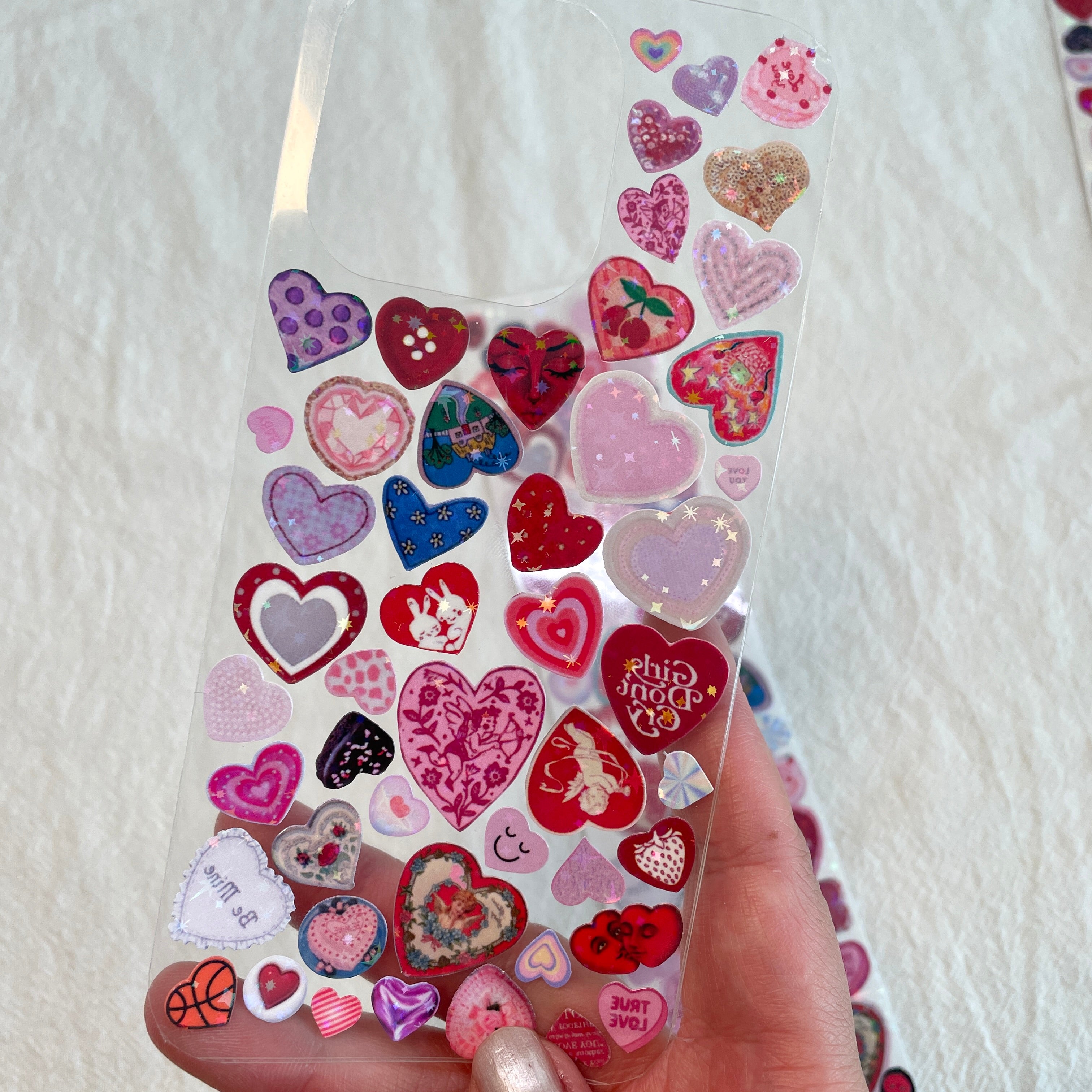 Heart Icons Sticker Sheet