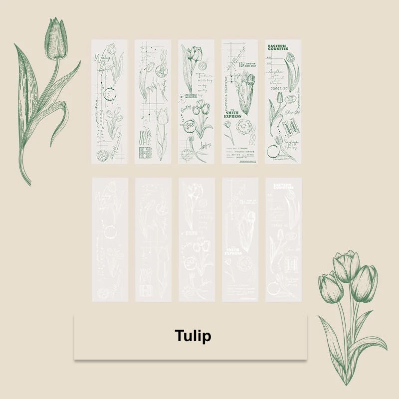 Flower Translucent Scrapbooking Paper