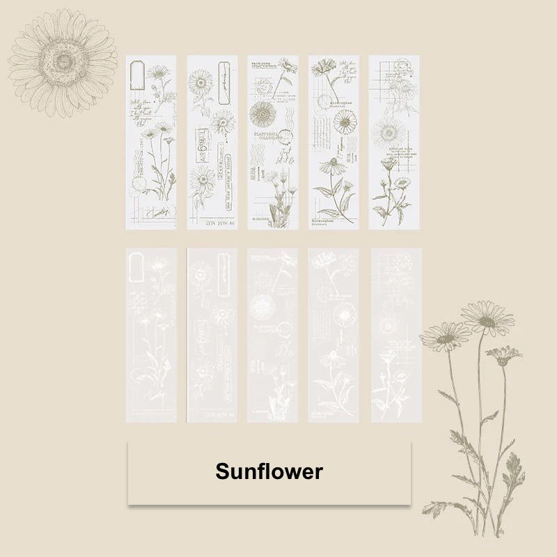 Flower Translucent Scrapbooking Paper