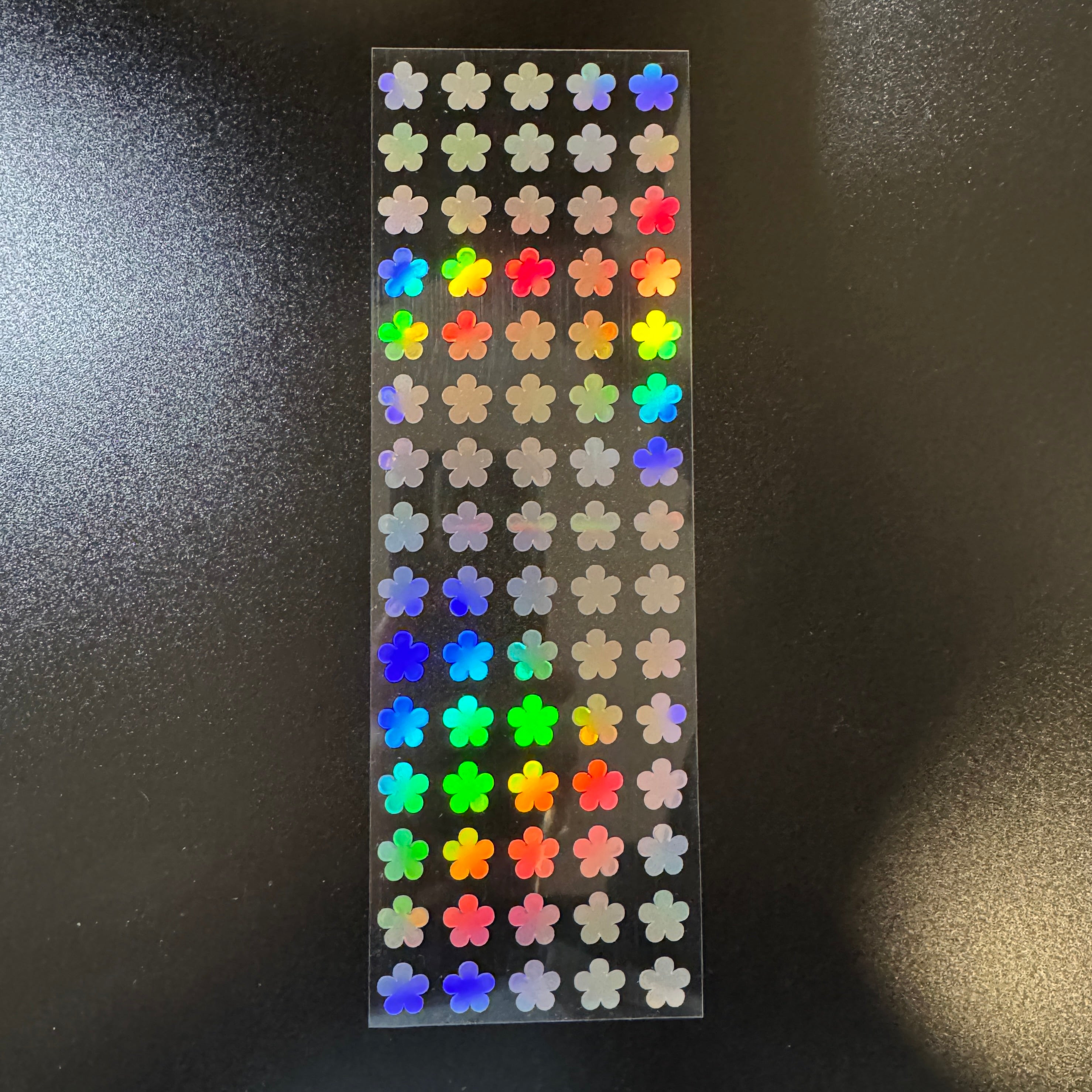 1 CM Holographic Star Sticker Sheet, Sparkle Heart Toploader Stickers