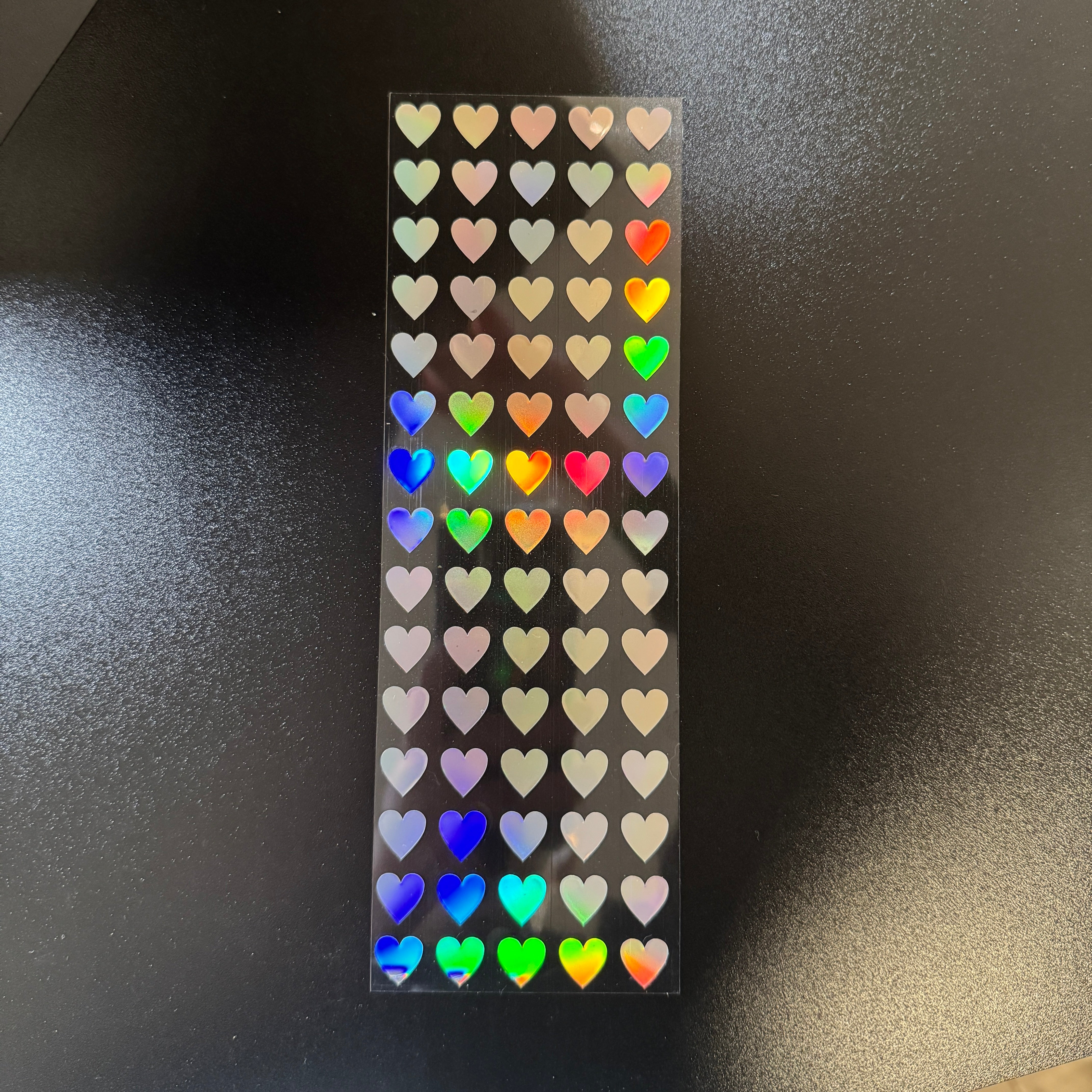 1 CM Holographic Star Sticker Sheet, Sparkle Heart Toploader Stickers