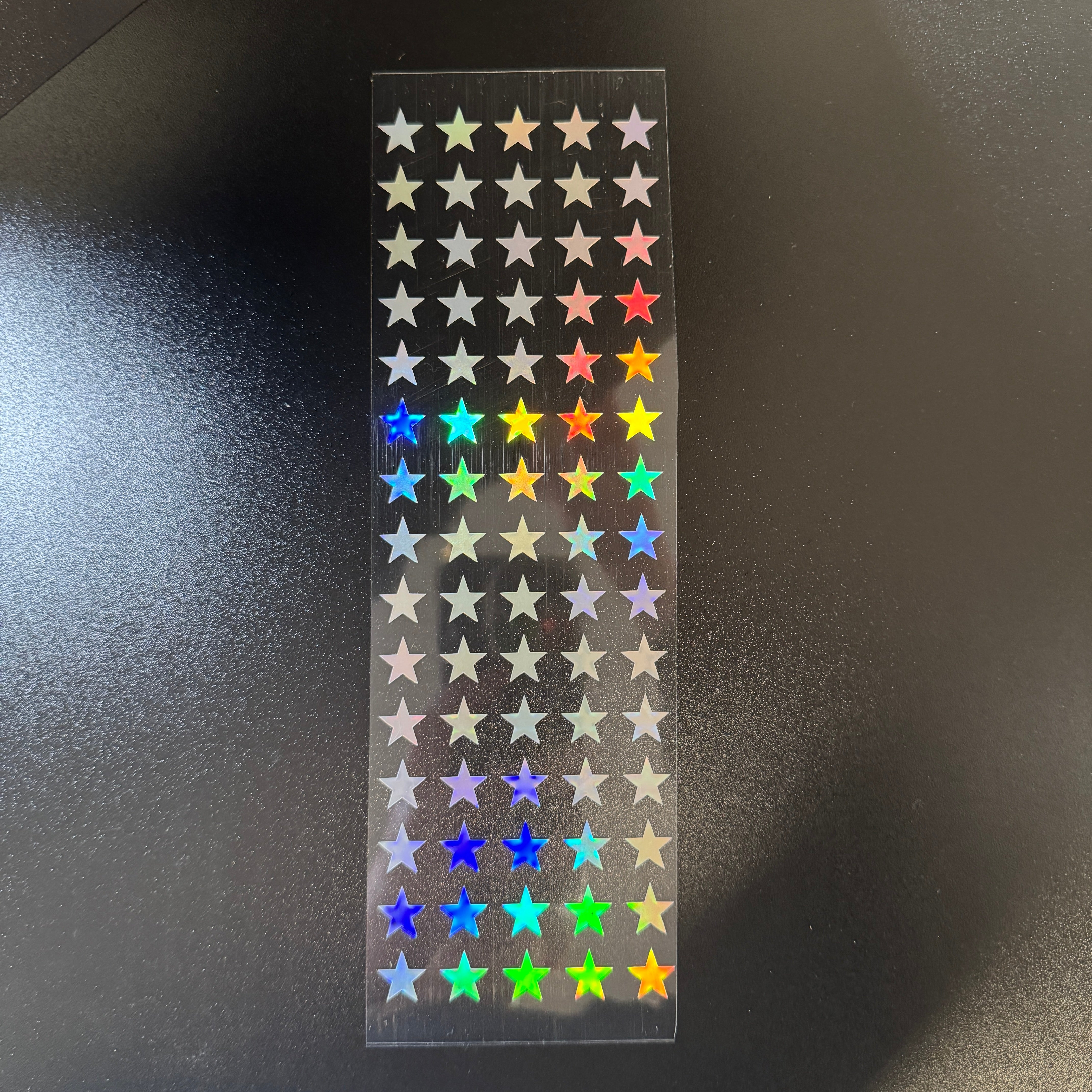 1 CM Holographic Star Sticker Sheet, Sparkle Heart Toploader Stickers