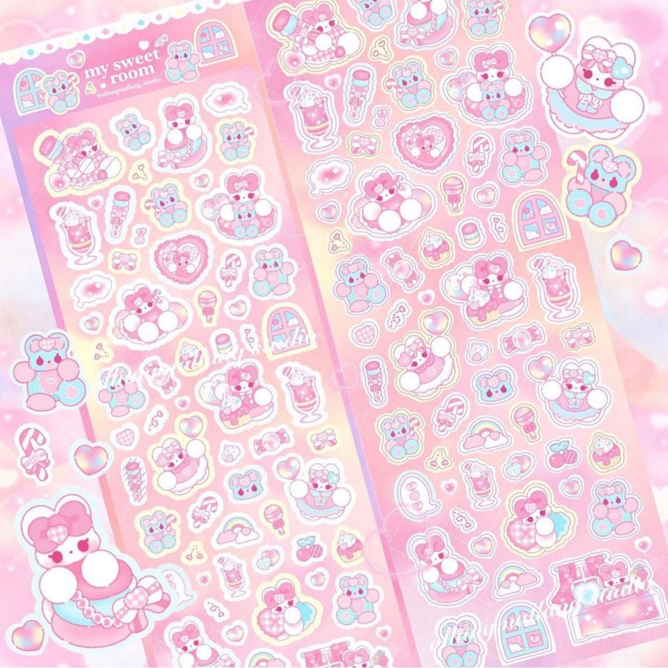 kawaii toploader sticker