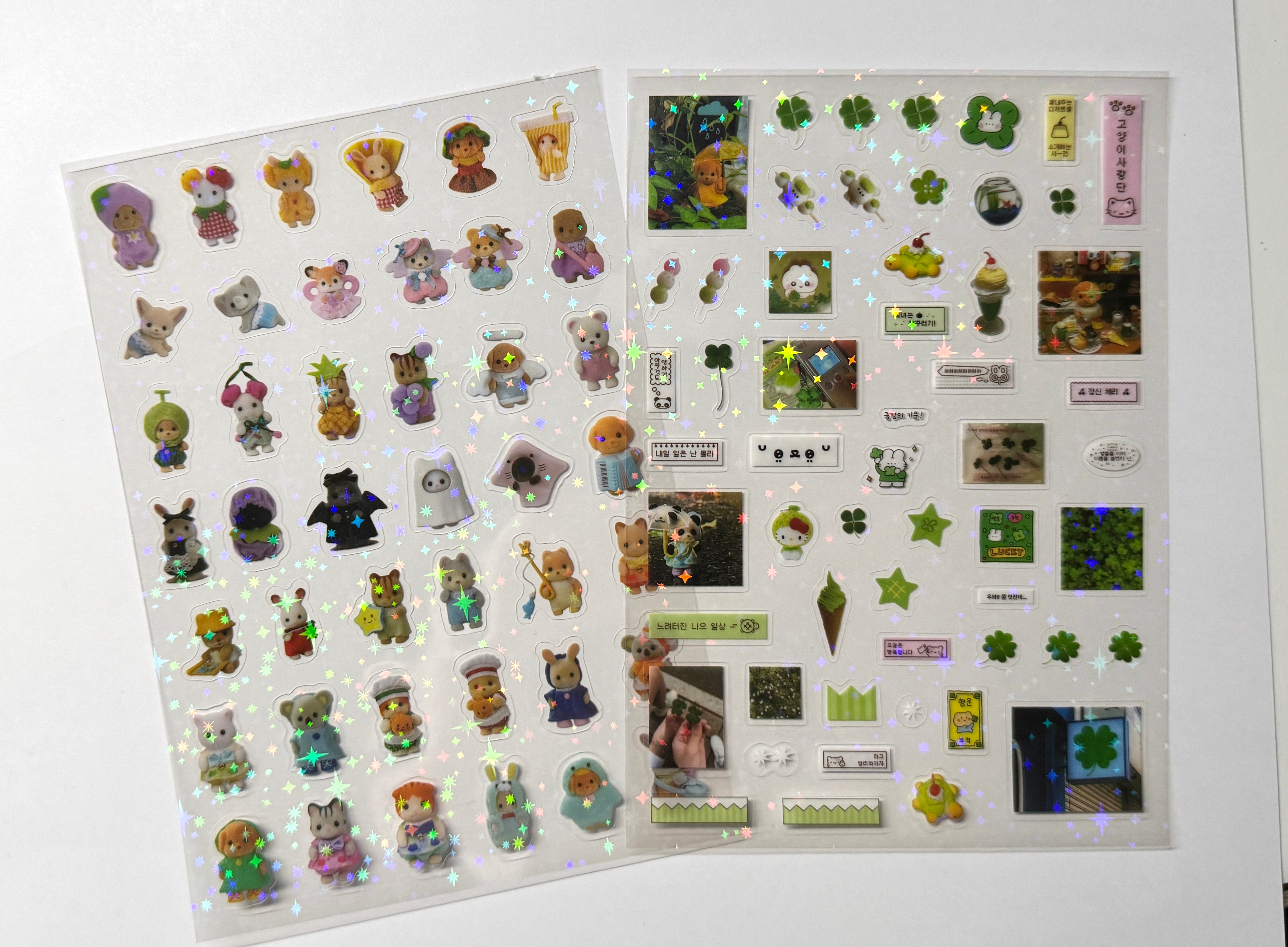10 Sheets of Cute Critters Sticker Sheets