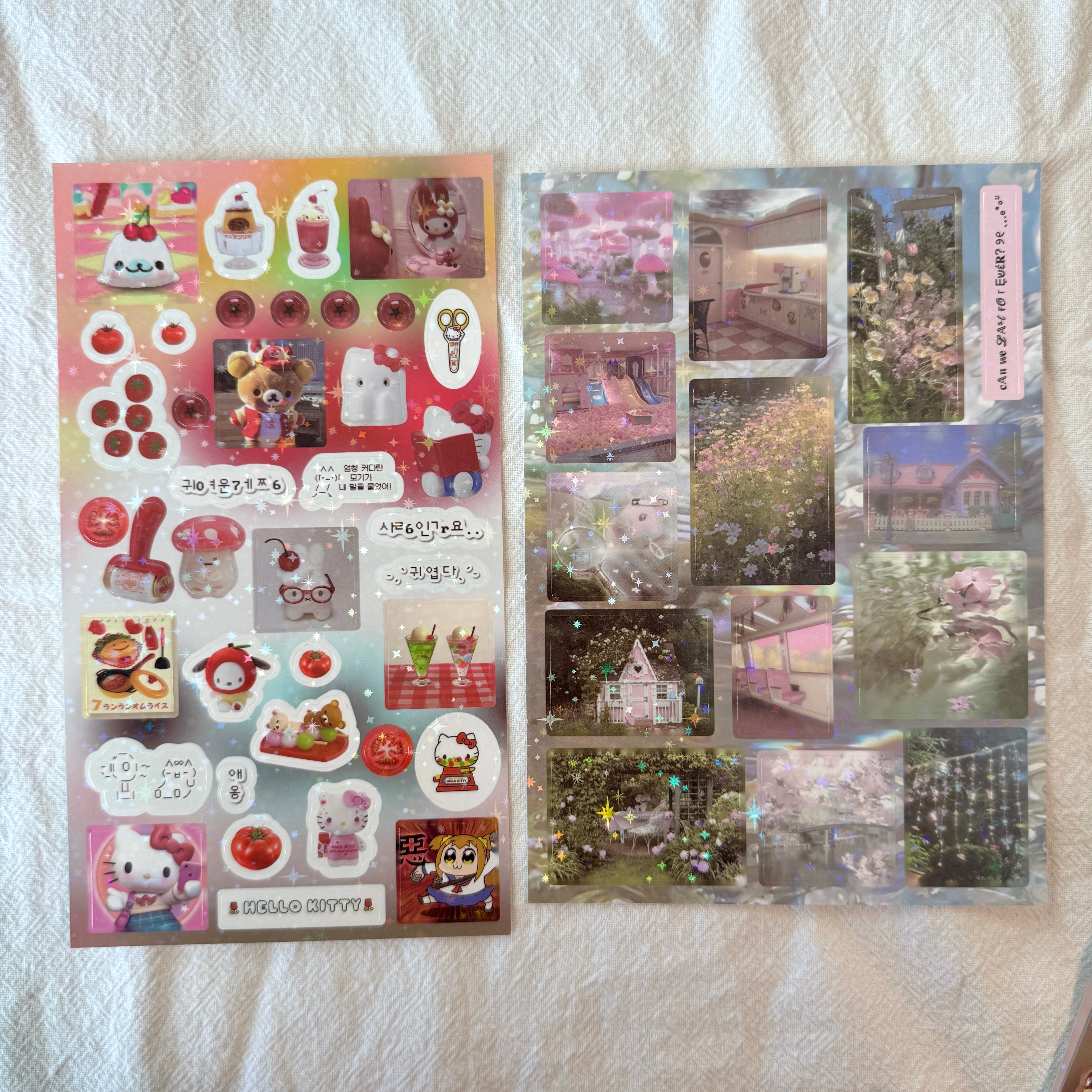 8 PCS of Kawaii Kitty Sticker Sheet