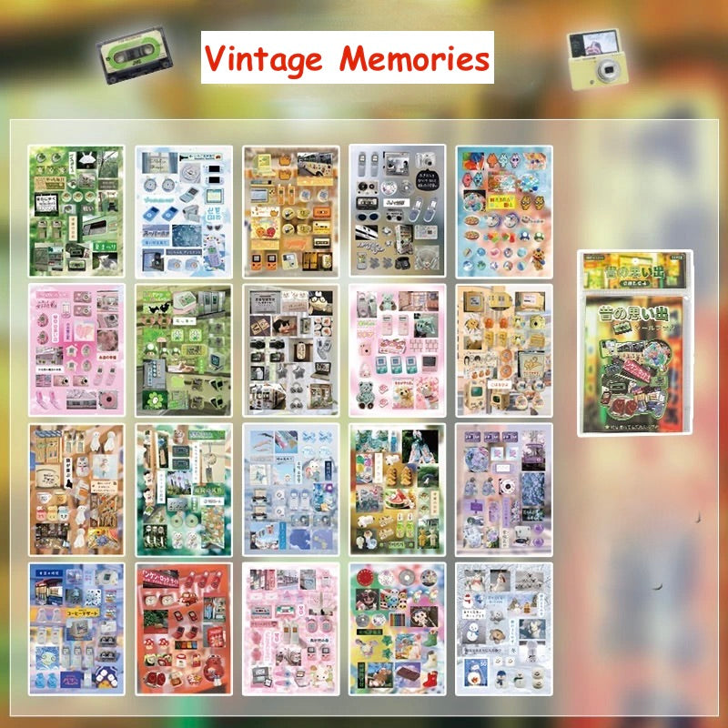 Retro Japanese Memory Sound Series Sticker Book
