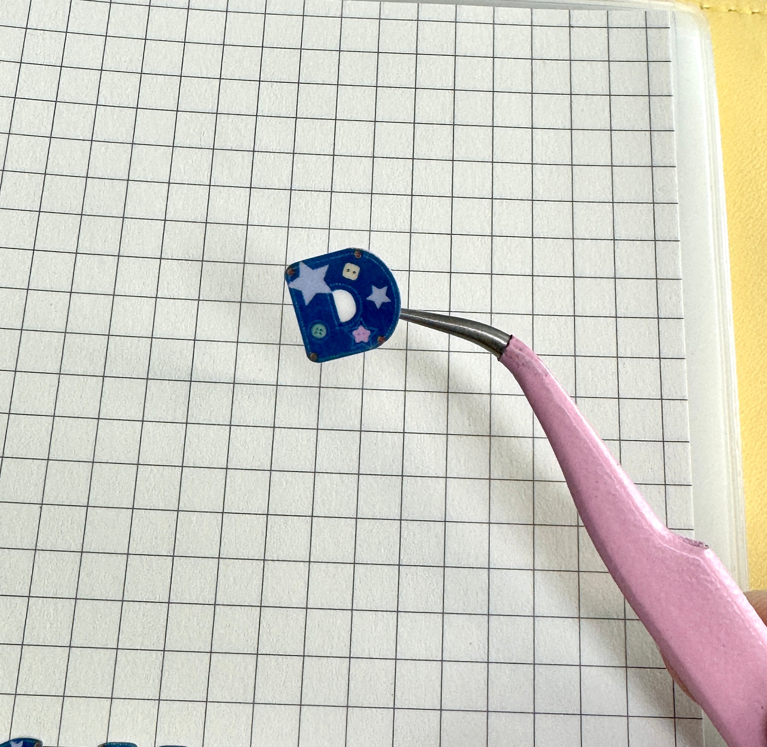 Denim Letters Sticker Sheet