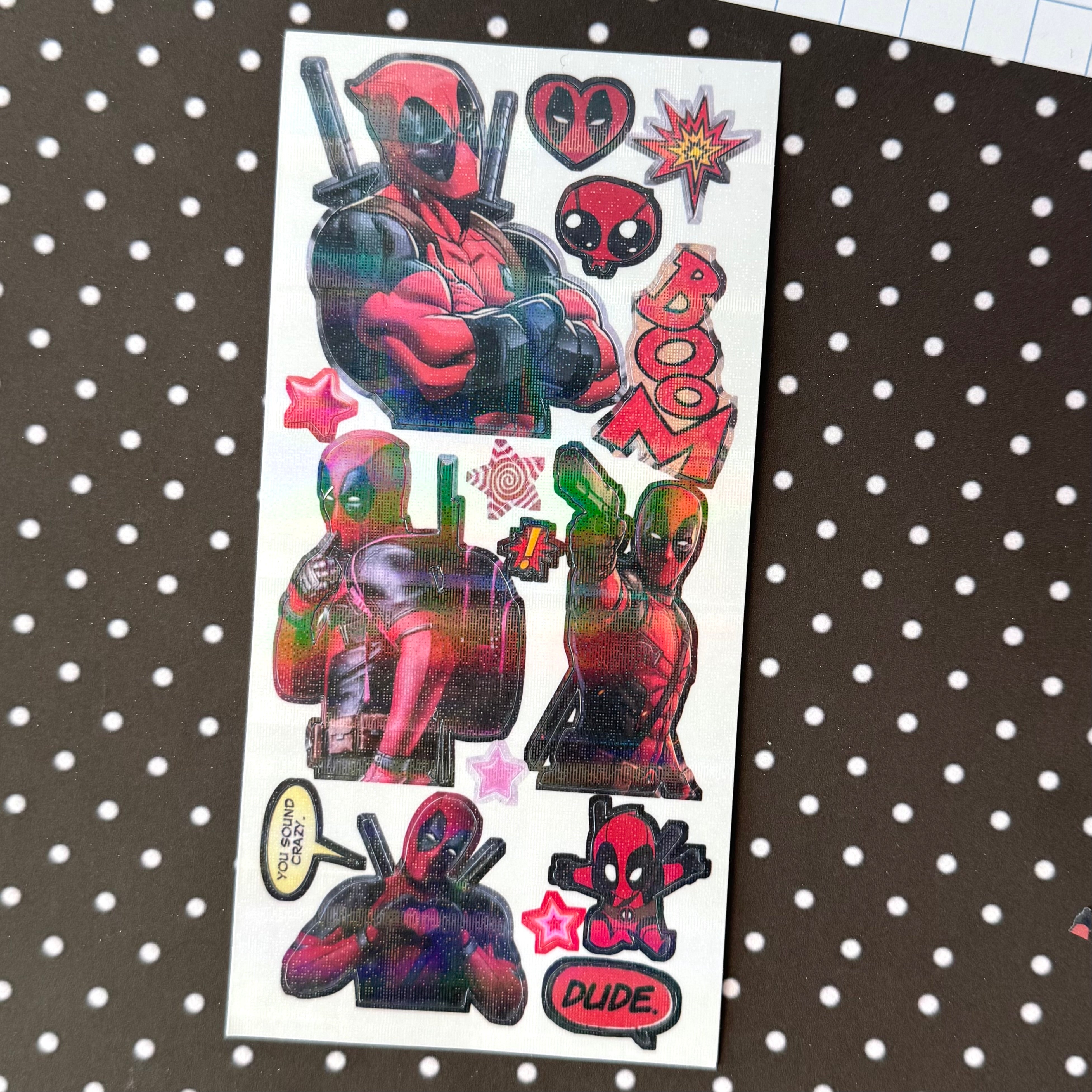 Comic Deco Sticker Sheet