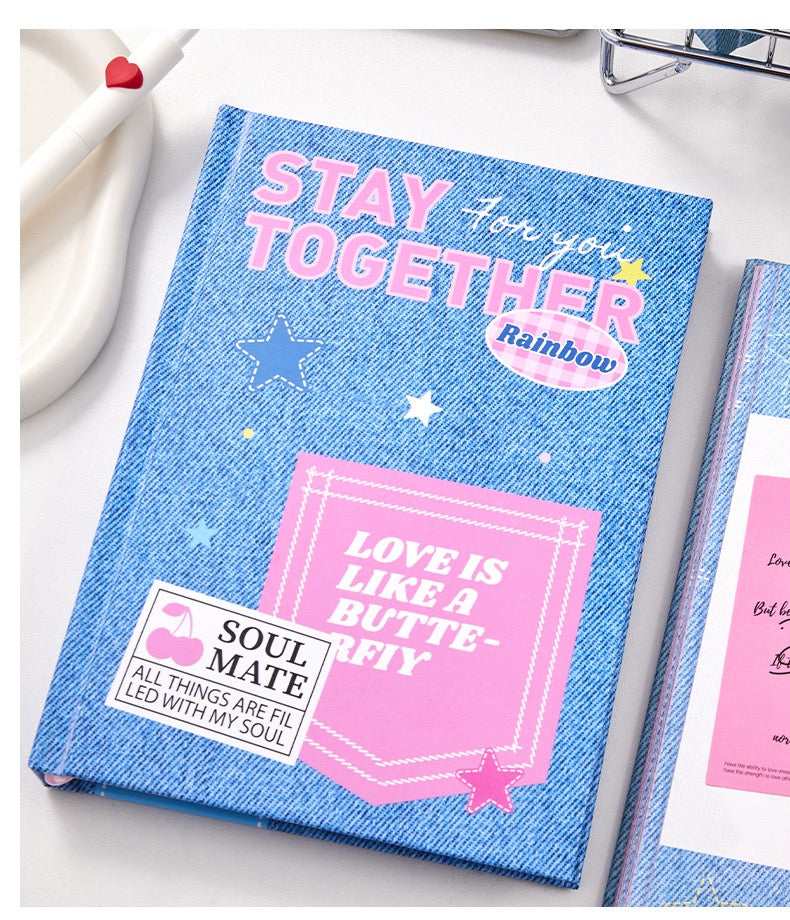 B6 Denim Dreams Notebook – 192 Pages of Aesthetic Bliss