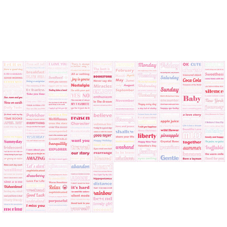 Characters Notes Sticker Book