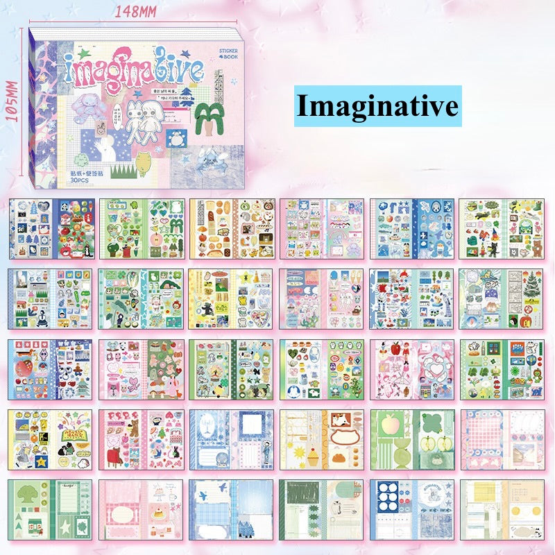 30 Pages Sticker Book
