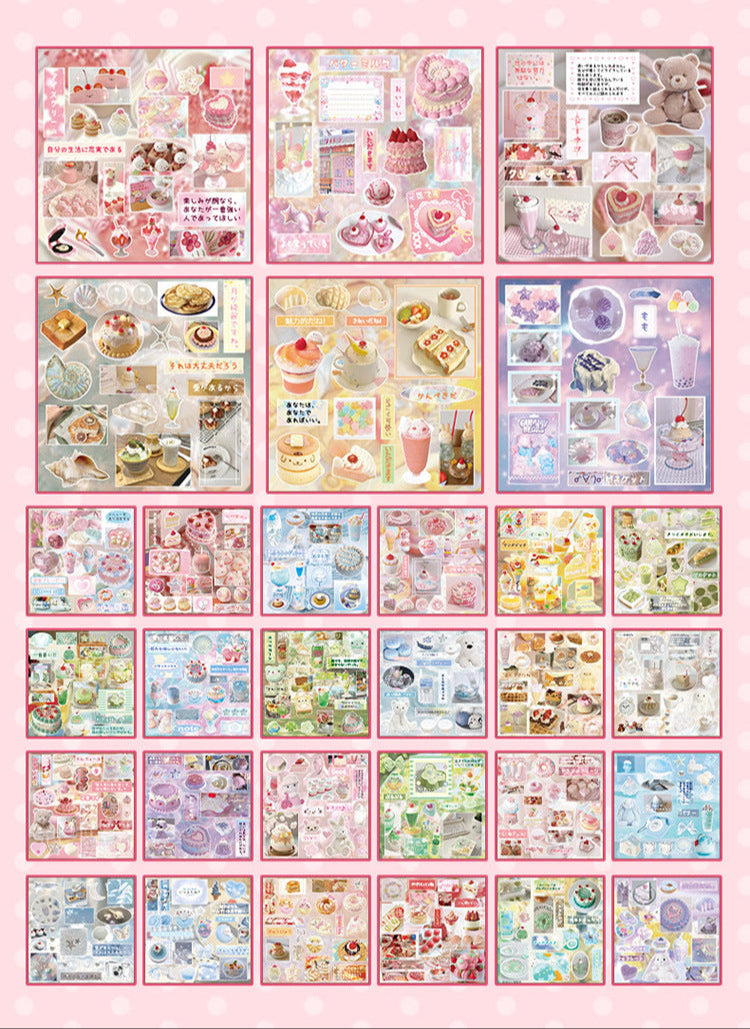 30 Pages Food Themed Sticker Book