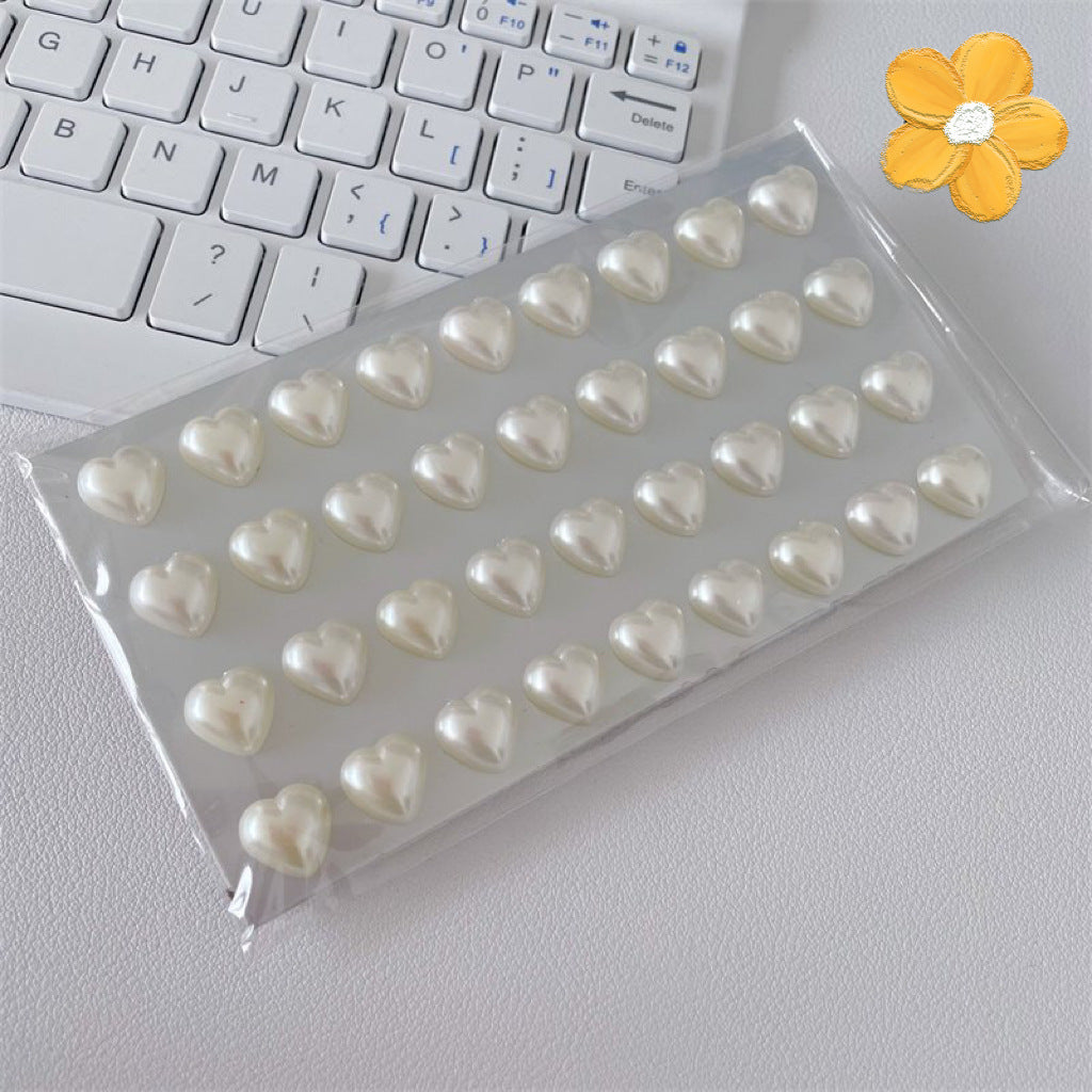 Acrylic Heart Shaped Rhinestone Stikers