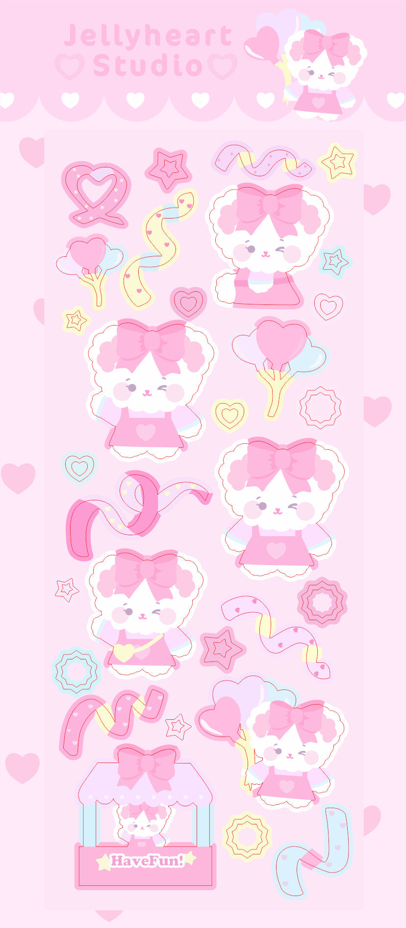 Pink Sticker Animation Pink Photo Decor Sticker