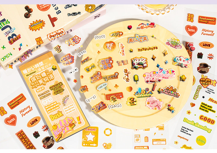 50 Pages Transparent Sticker Book