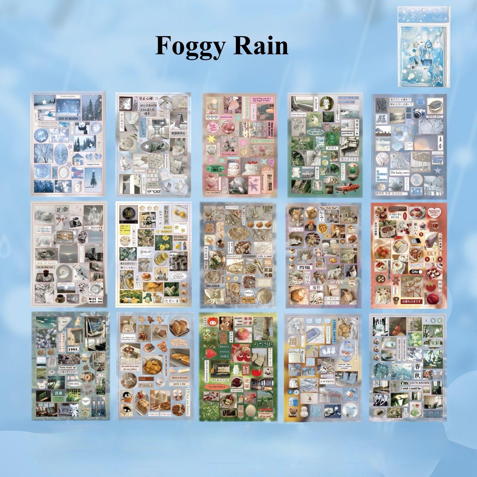 A6 Size 30 Pages Retro Style Sticker Book