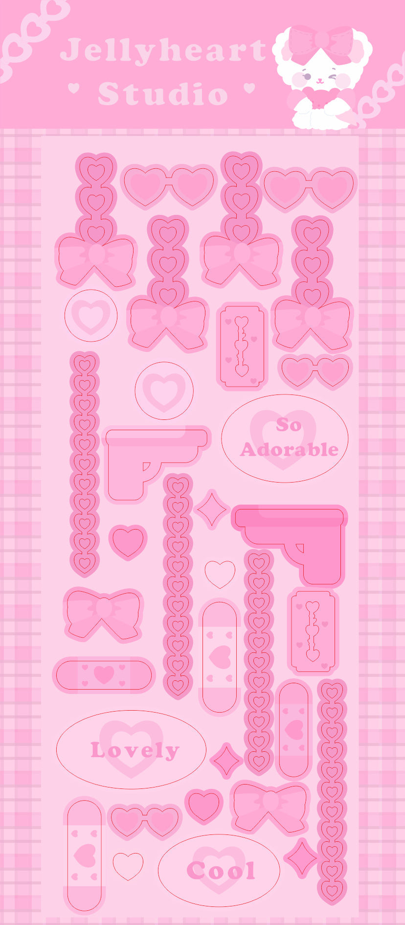 Pink Sticker Transparent Loading Pink Photo Decor Sticker