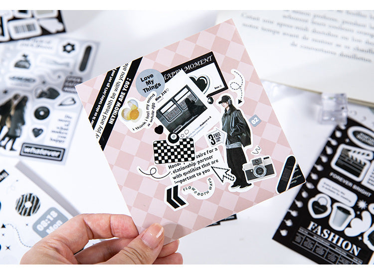 30 Pages Romance Coil Sticker Book