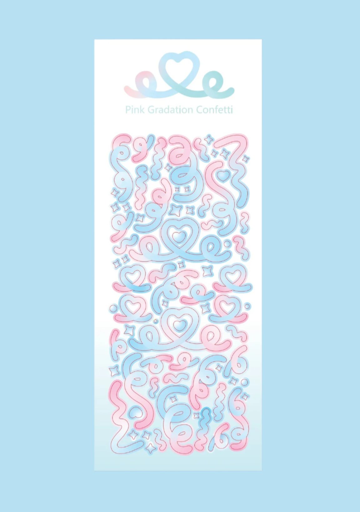 Gradation Ribbon Sticker Sheet