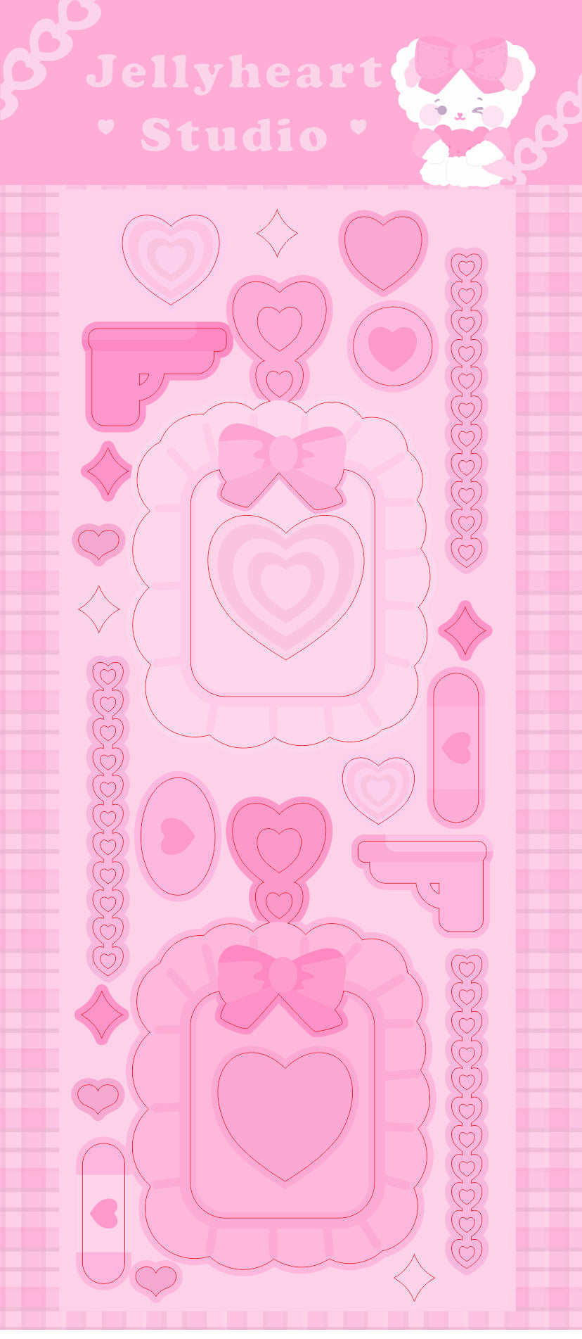 Pink Sticker Transparent Loading Pink Photo Decor Sticker