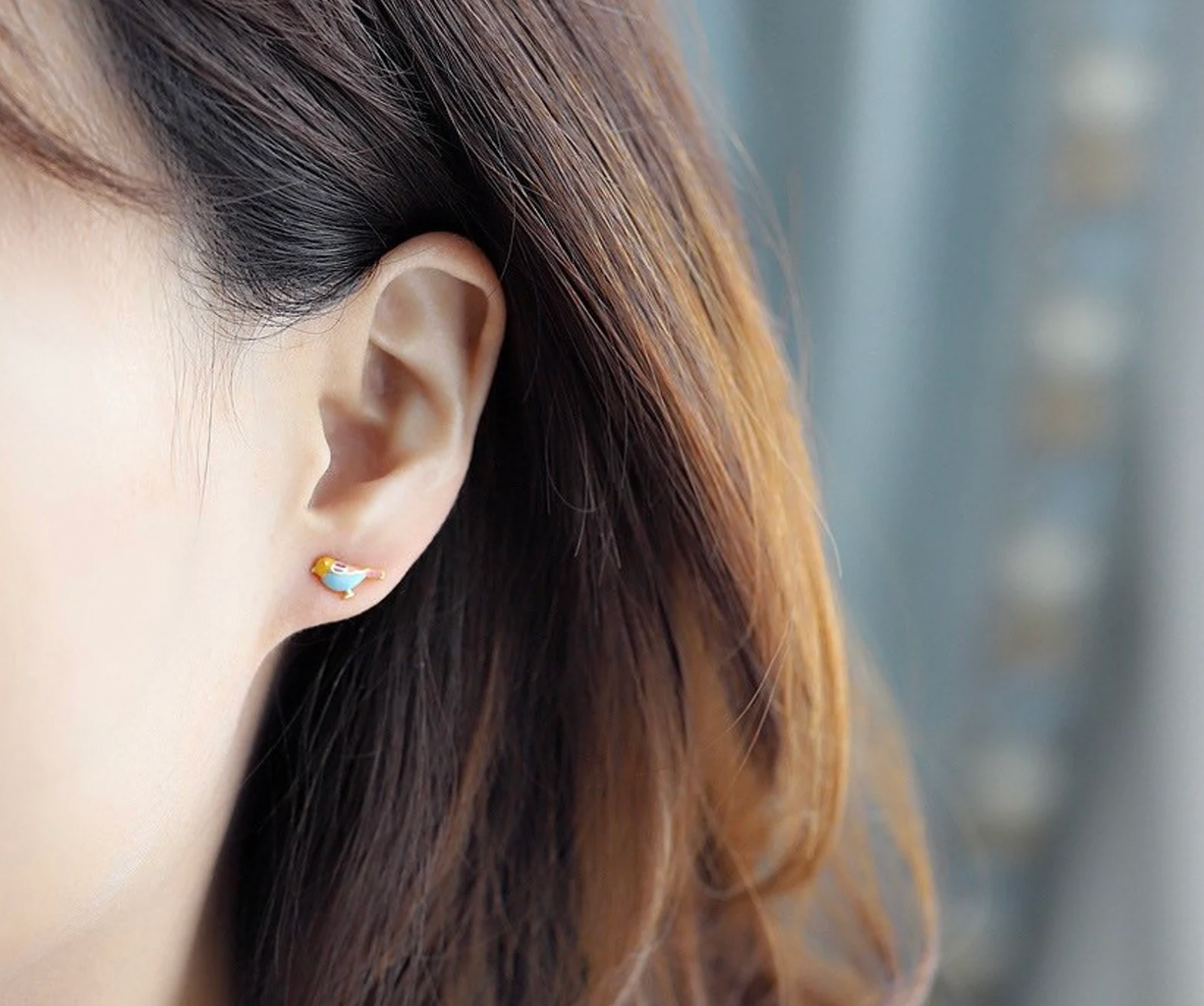 Mini Bird Stud Earrings
